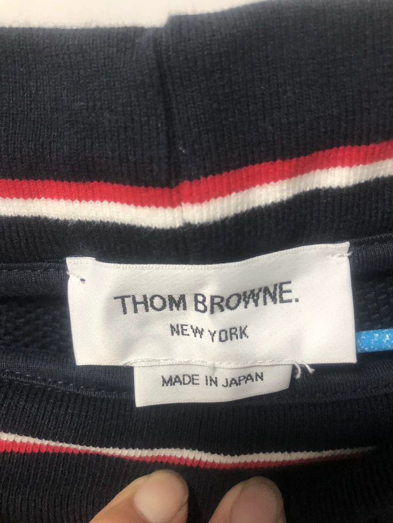 Thom Browne size2 Dark blue waffle trousers