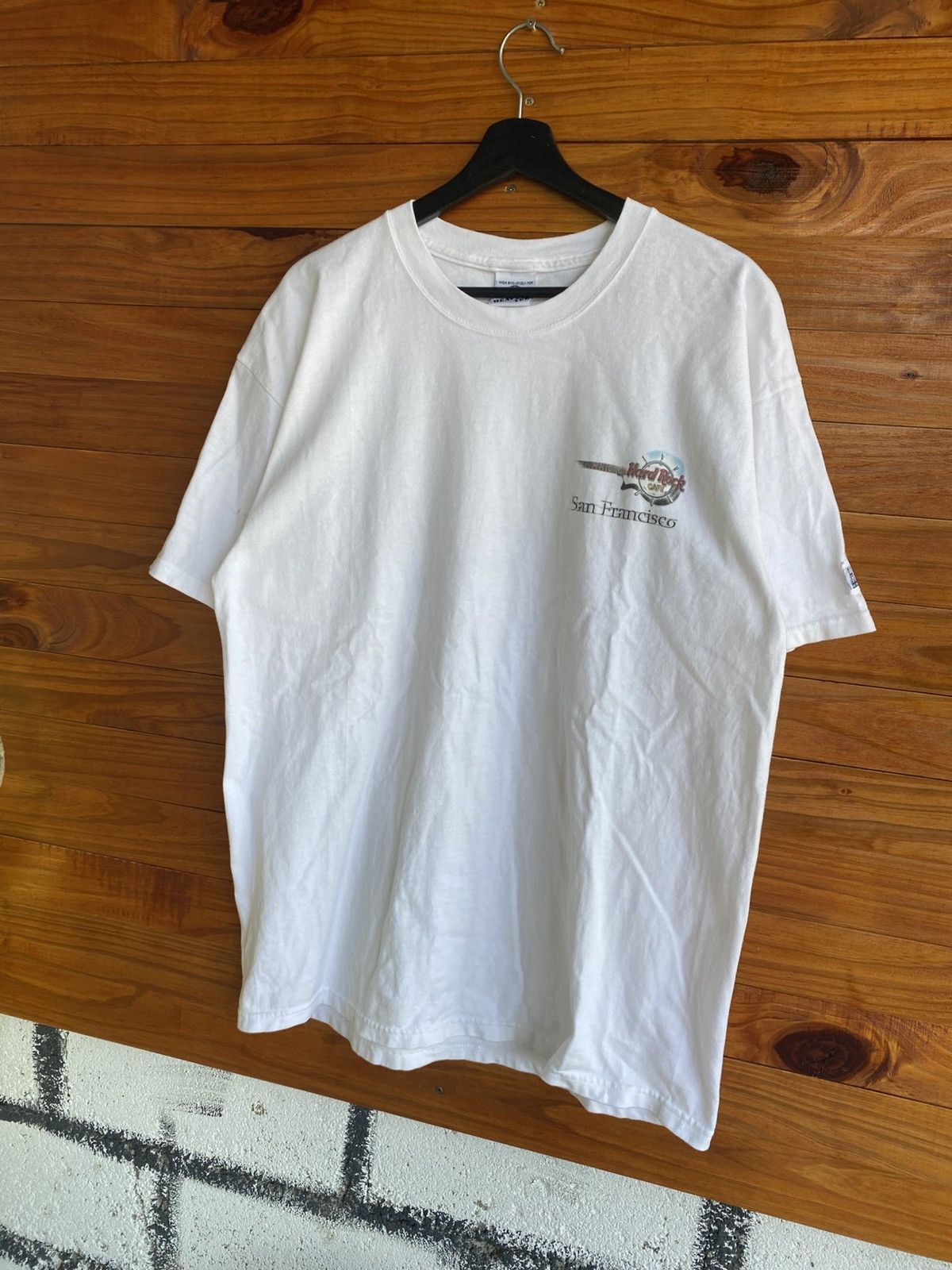 Hard Rock Cafe Vintage 90s Hard Rock Cafe San Francisco White Heavy Tee Size US L / EU 52-54 / 3 - 10 Thumbnail