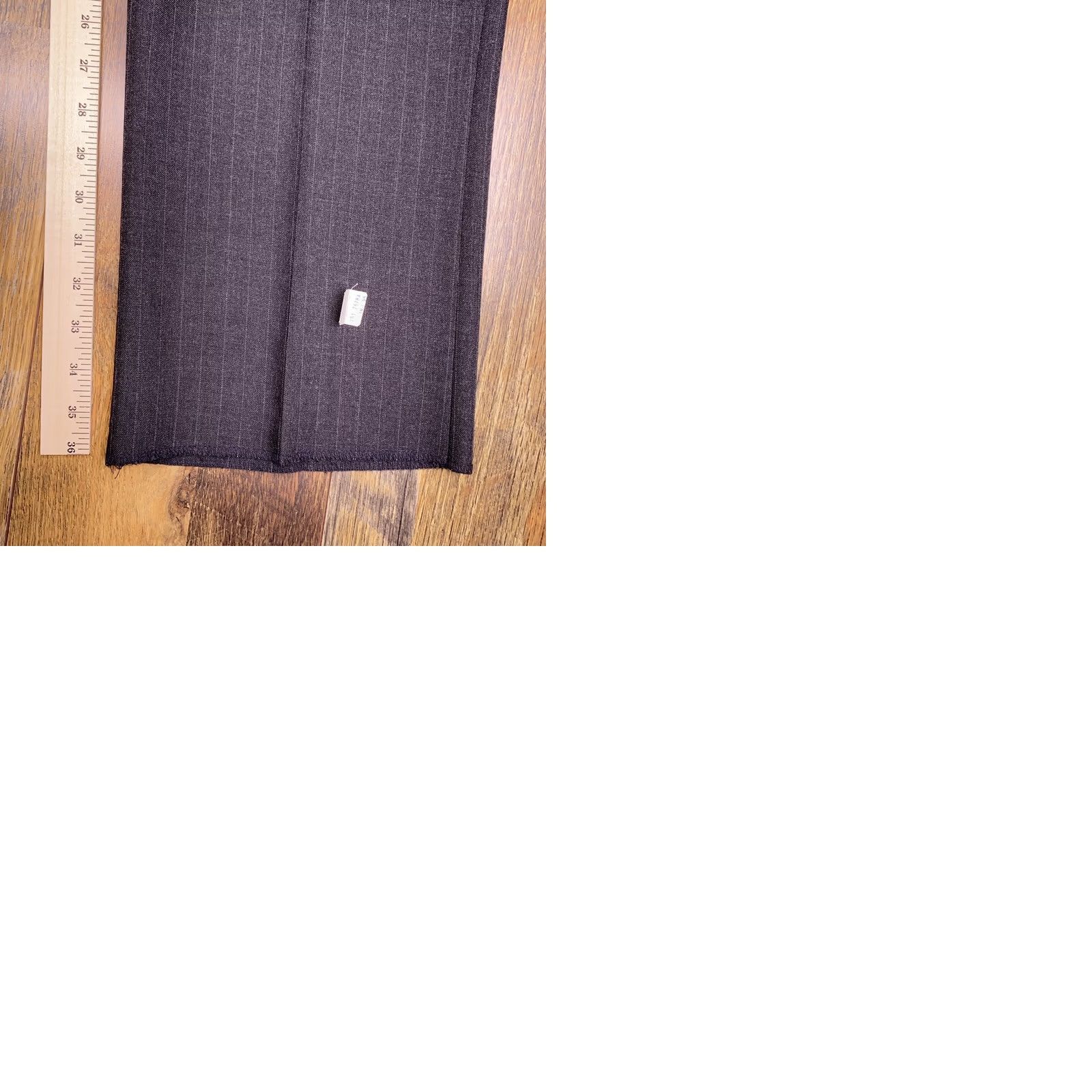 Vintage VINTAGE Kuppenheimer Suit 41R Gray Striped Worsted Wool 2 Piece Men 90s 80s Formal Wedding Size 42R - 12 Thumbnail