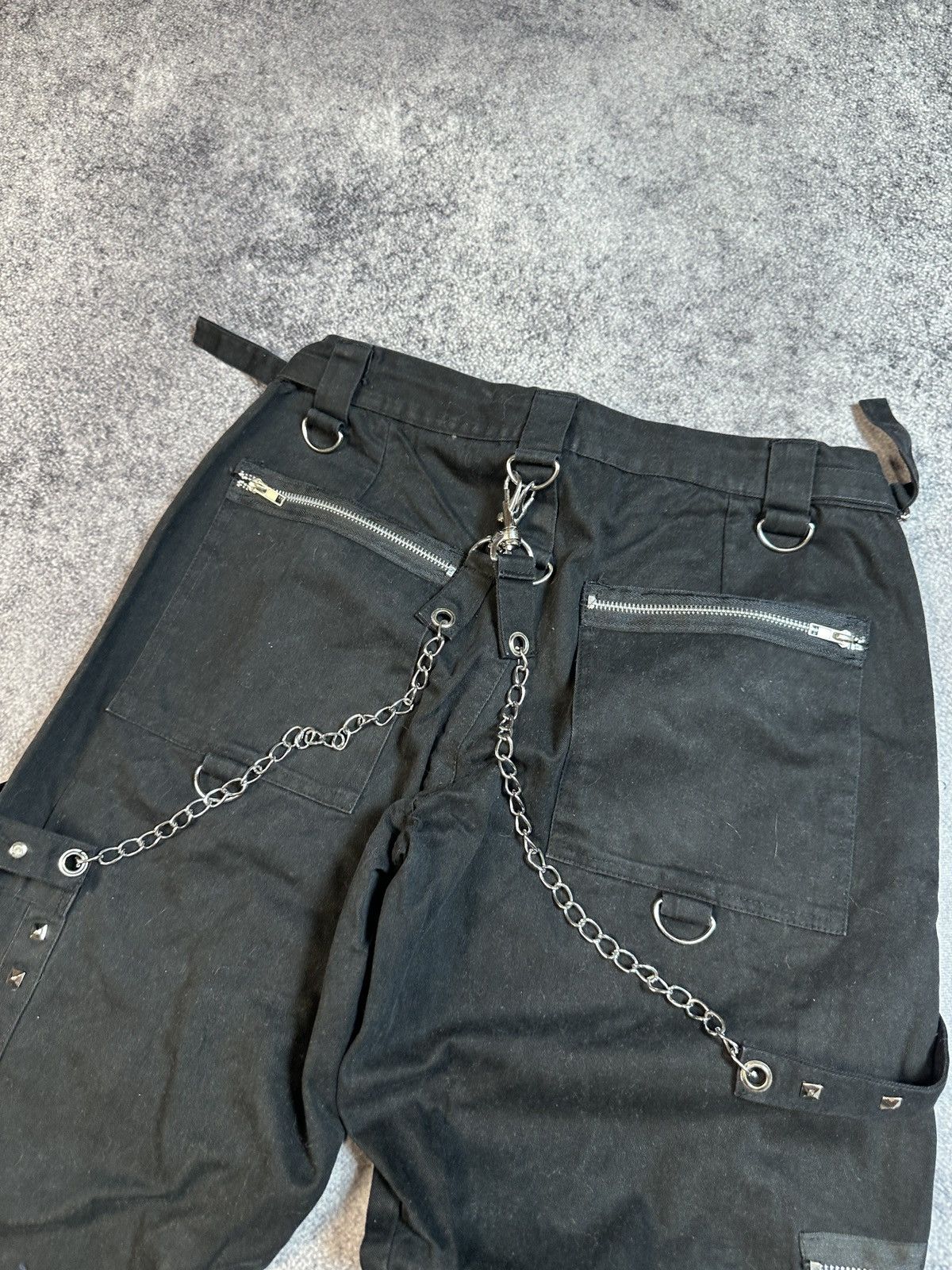 Other Y2K Alt Cargo Black Pants Streetwear Style Tripp USA Rare S Size US 31 - 9 Thumbnail