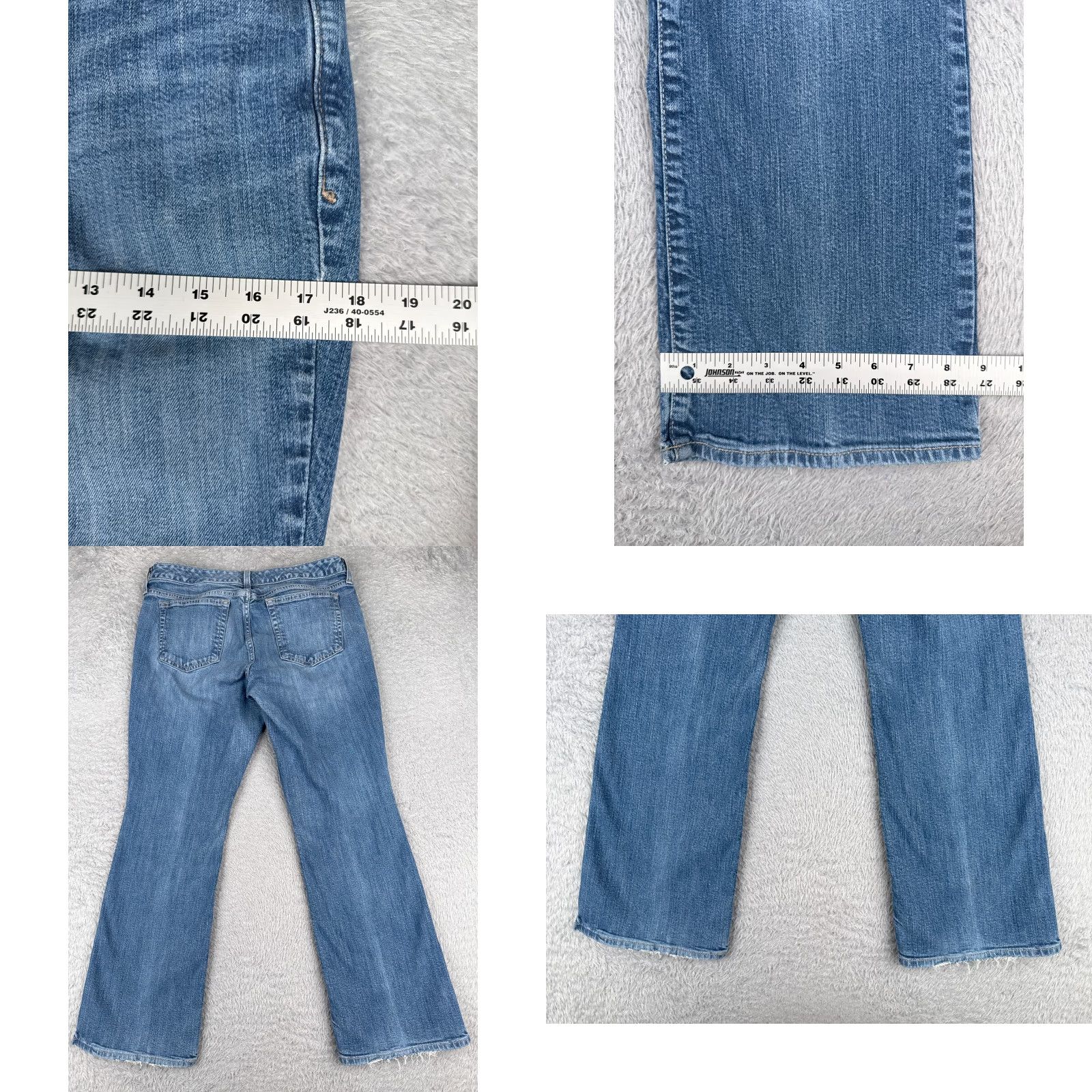 Eddie Bauer Eddie Bauer Jeans Womens 10 Bootcut Mid Rise Cotton Spandex Denim 31x27 Blue 5-Pocket Size 32" / US 10 / IT 46 - 9 Thumbnail