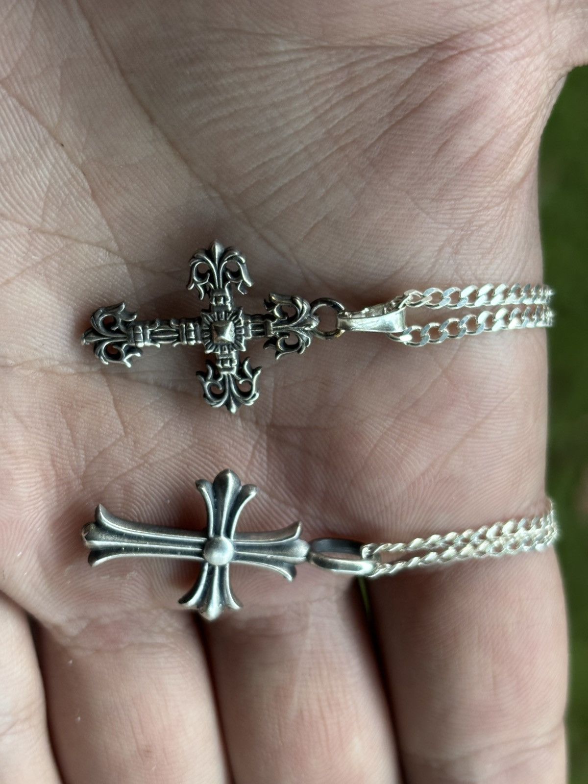 Japanese Brand × Sterling Silver × Vintage Silver 925 ghotic plain cross opium Size ONE SIZE - 3 Thumbnail