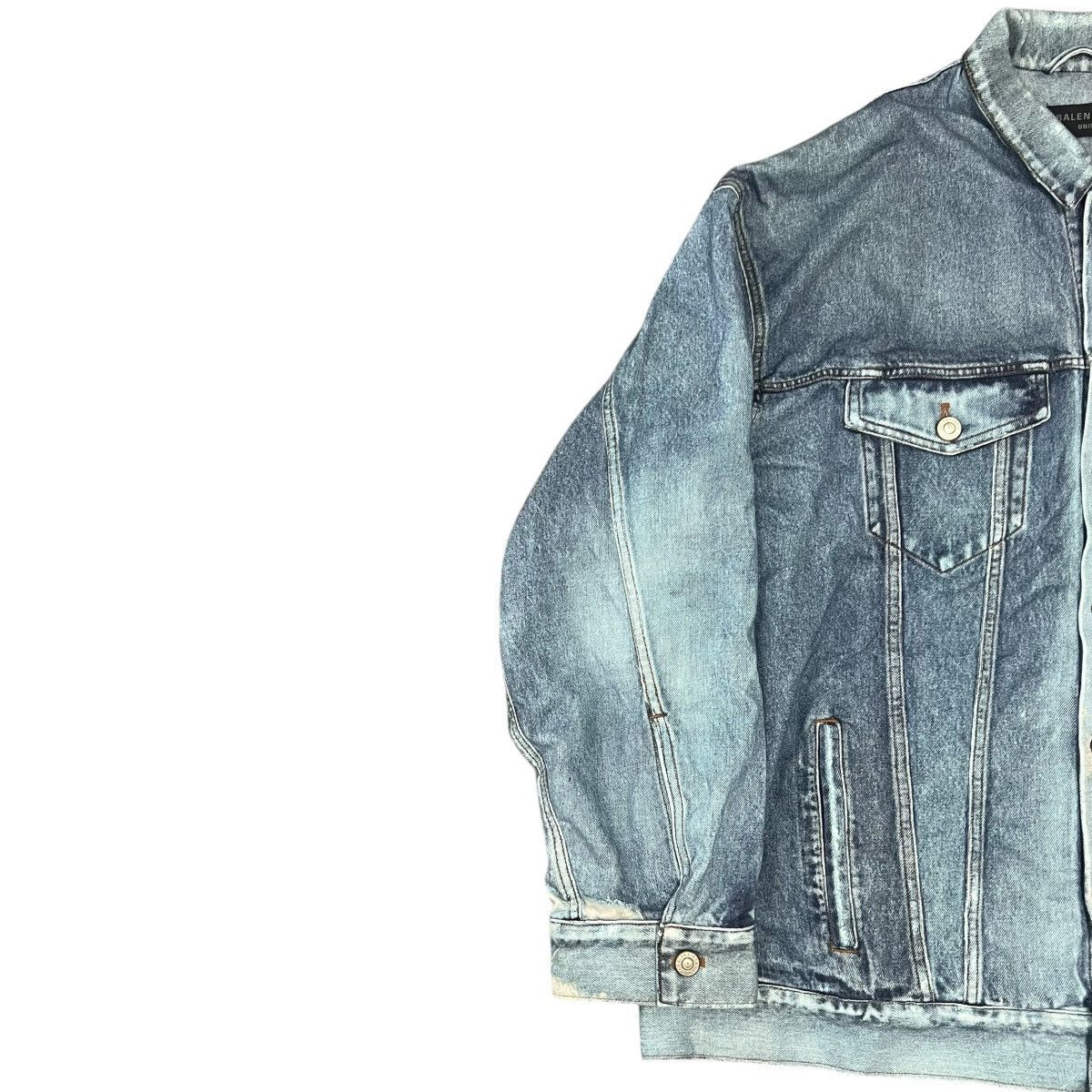 Balenciaga BALENCIAGA 2022AW Trompe-l’œil Heavy Cotton Jersey Denim Set Size US XS / EU 42 / 0 - 3 Thumbnail