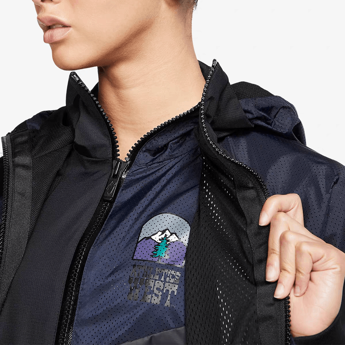 Nike × Sacai Hooded Anorak Splicing Hooded Jacket Size US M / EU 48-50 / 2 - 10 Thumbnail