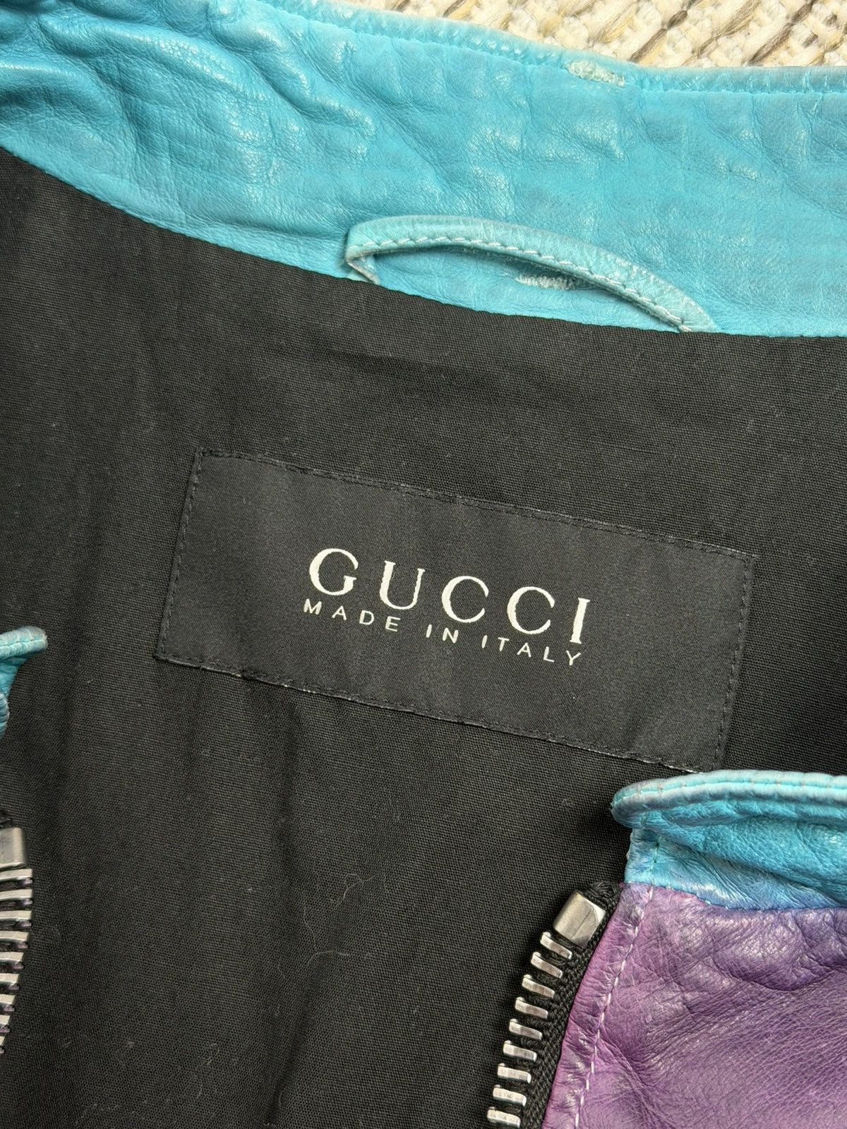 Gucci Gucci Gradient Leather Biker Jacket SS09 Frida Gianni Size US M / EU 48-50 / 2 - 12 Thumbnail