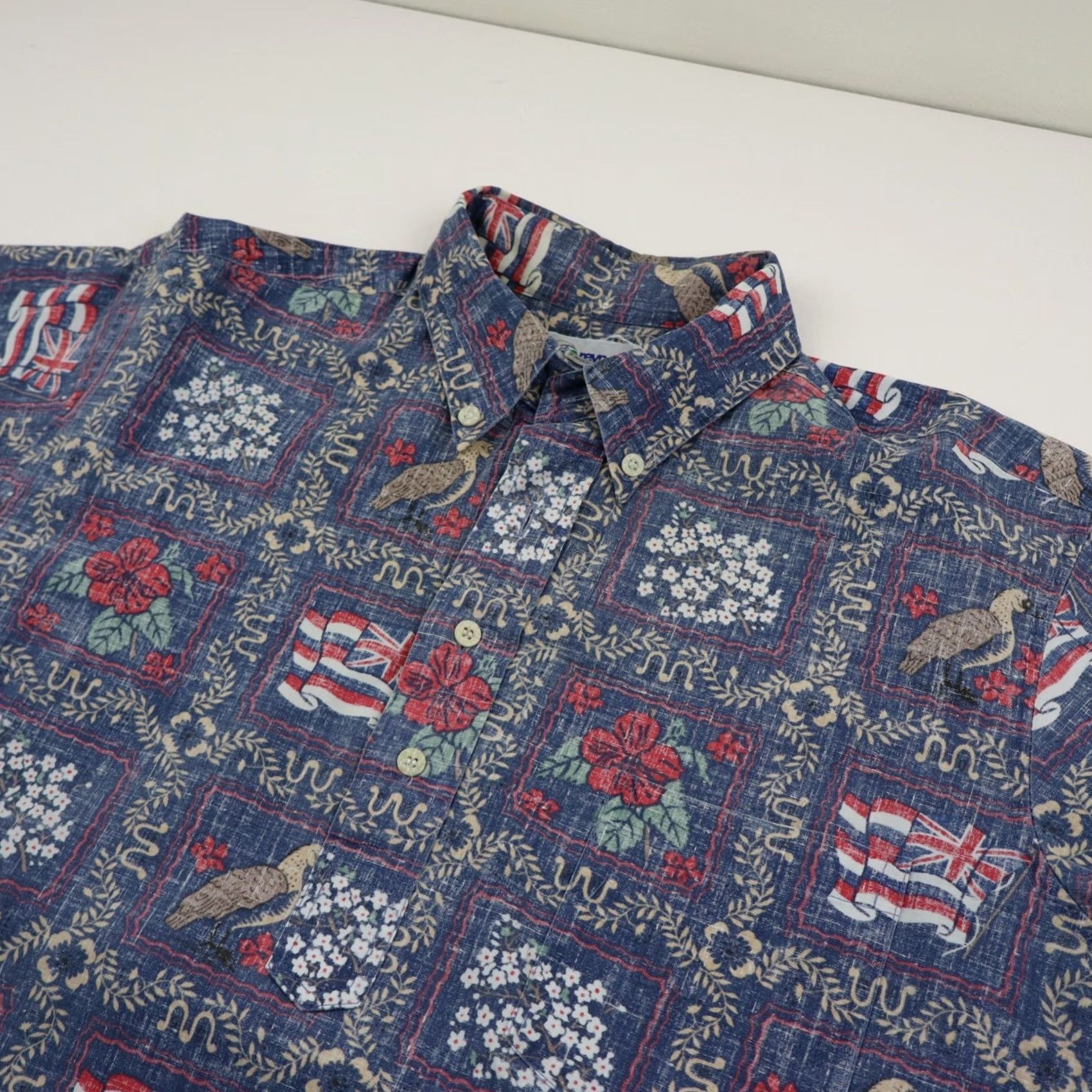 Reyn Spooner VINTAGE Reyn Spooner Hawaiian Shirt Mens M/L Blue Red Aloha Popover Made in Hawaii VTG Size US M / EU 48-50 / 2 - 4 Thumbnail
