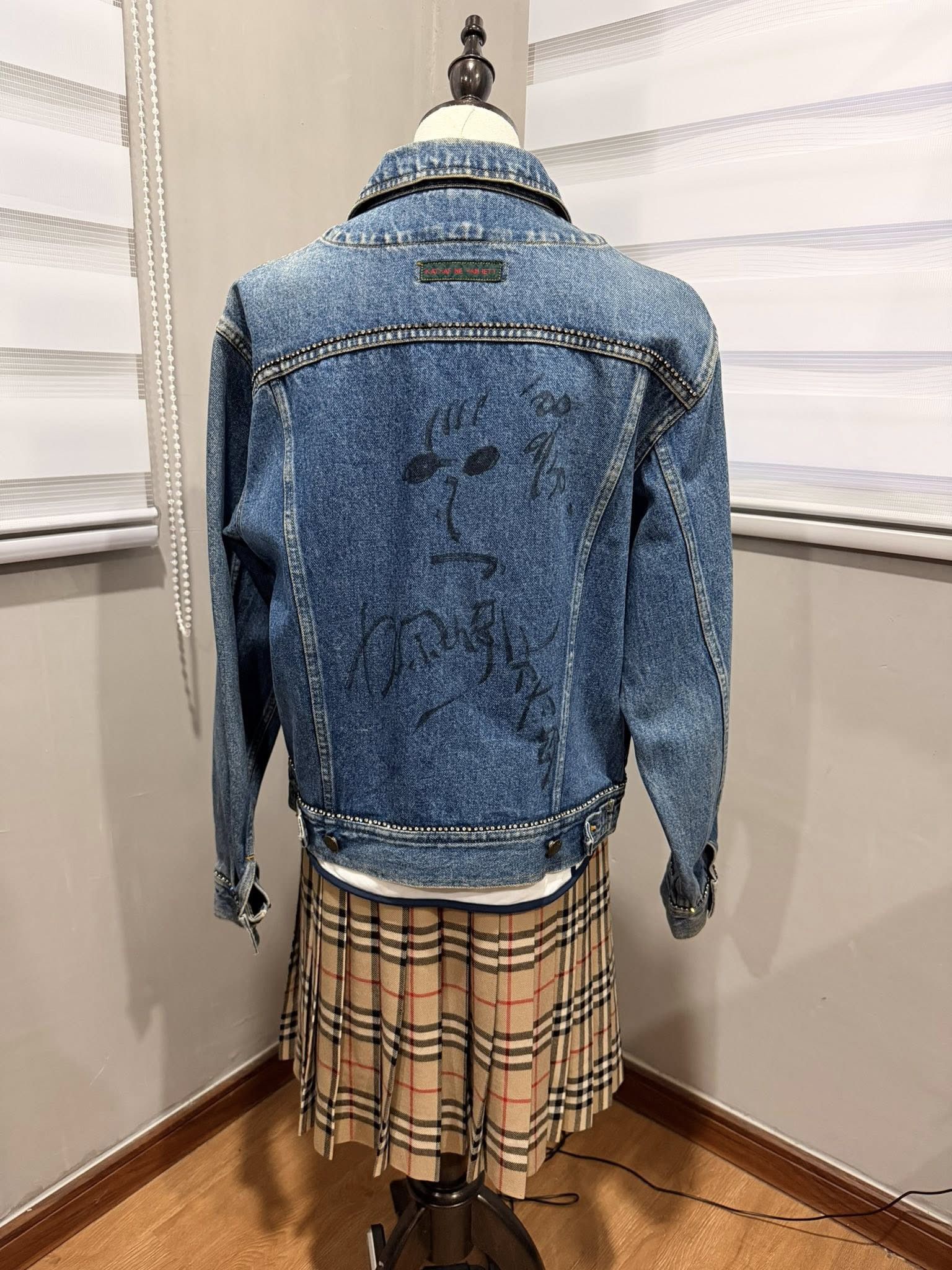 Katharine Hamnett London KATHARINE HAMNETT vintage denim jacket S 2257 Size S / US 4 / IT 40 - 2 Thumbnail