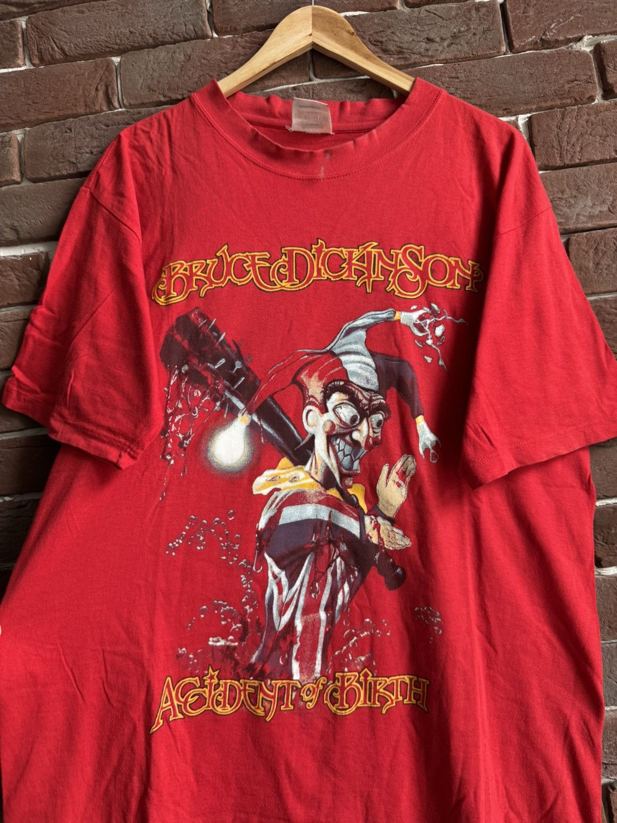 Band Tees Vintage 90s Bruce Dickinson Heavy Metal Iron Maiden Band Tee Size US L / EU 52-54 / 3 - 3 Thumbnail