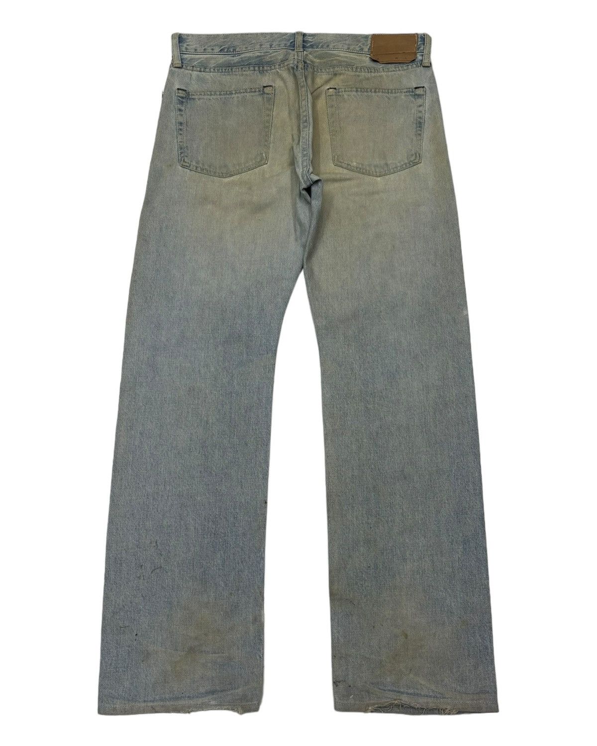 Hysteric Glamour 🔥VINTAGE SPELLBOUND BLUE WASH DISTRESSED DENIM JEANS Size US 33 - 2 Thumbnail