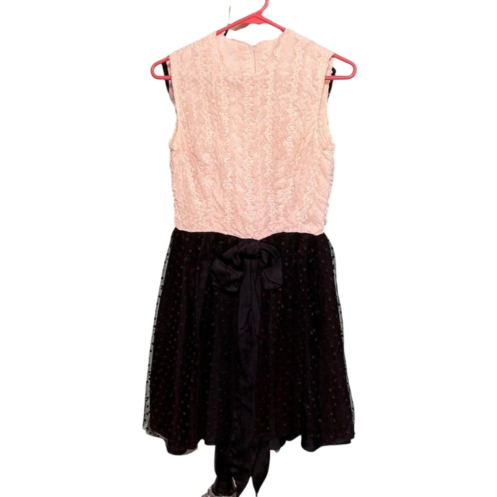 Saba SABA California Lace & Tulle Party Dress Pink & Blac Size XS Size XS / US 0-2 / IT 36-38 - 1 Thumbnail