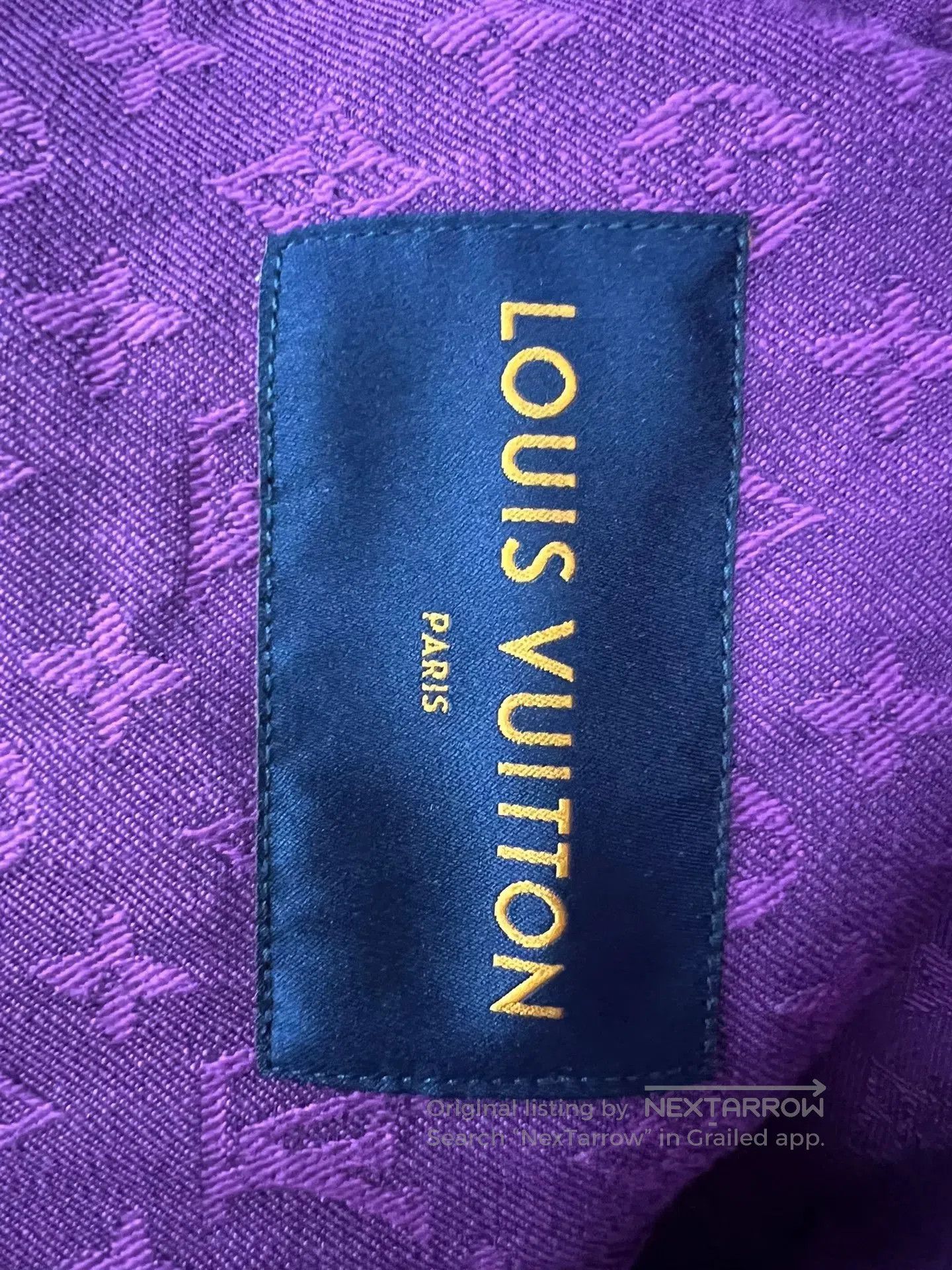 Louis Vuitton lv monogram denim jacket in purple. Size L / US 10 / IT 46 - 4 Thumbnail
