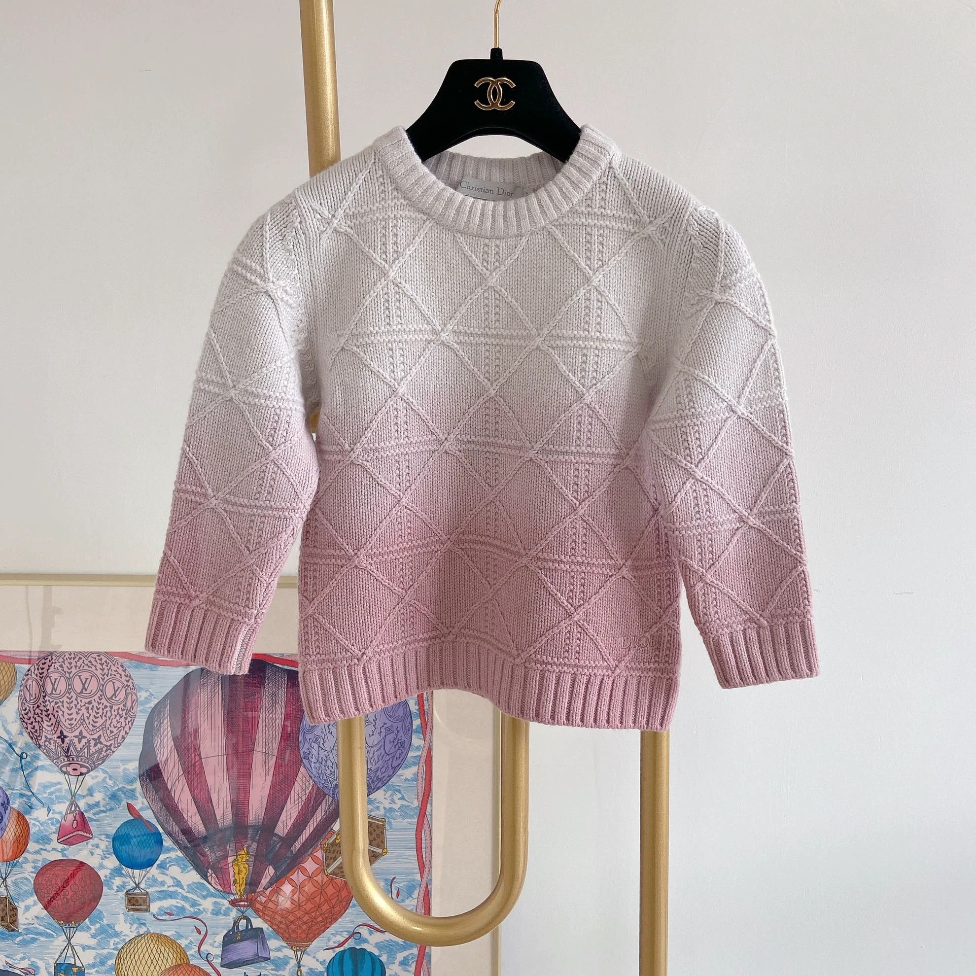 Christian Dior Monsieur Christian Dior Pink Gradient Sweater 5 Size XXL / US 16-18 / IT 52-54 - 1 Thumbnail