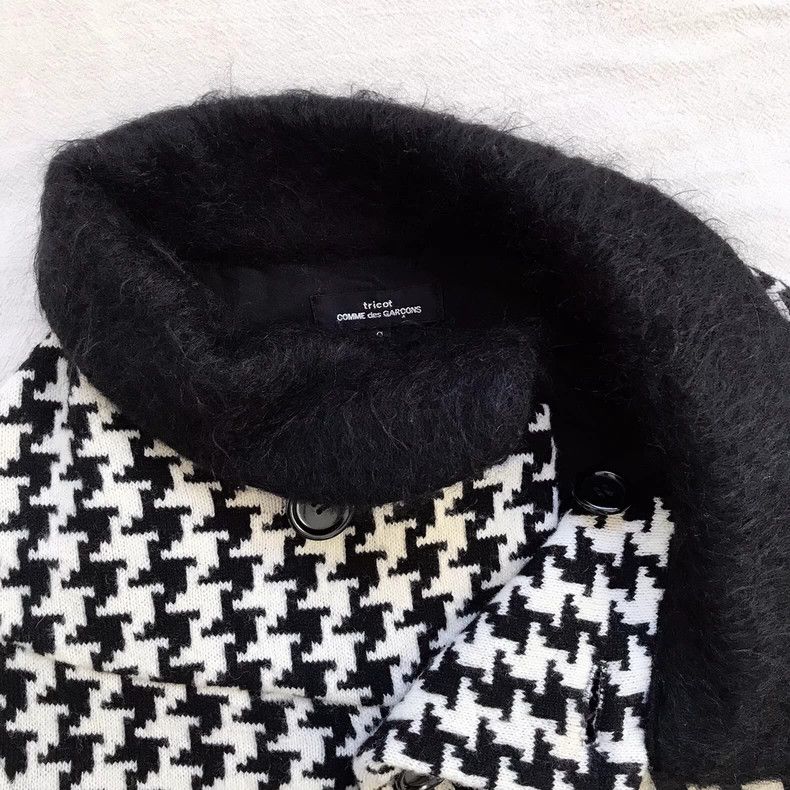 Comme des Garcons Comme Des Garcons Wool turtleneck houndstooth coat Size S / US 4 / IT 40 - 4 Thumbnail