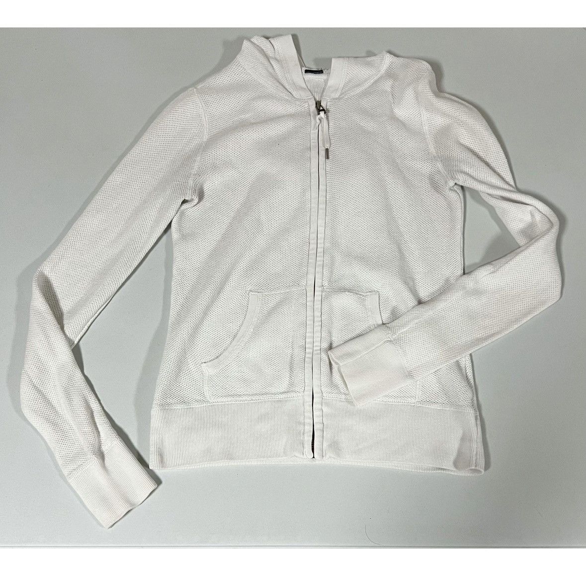 Gap GAP White Zipper Sweater Sweatshirt Hoodie Outerwear Size S🤍 Size S / US 4 / IT 40 - 1 Thumbnail