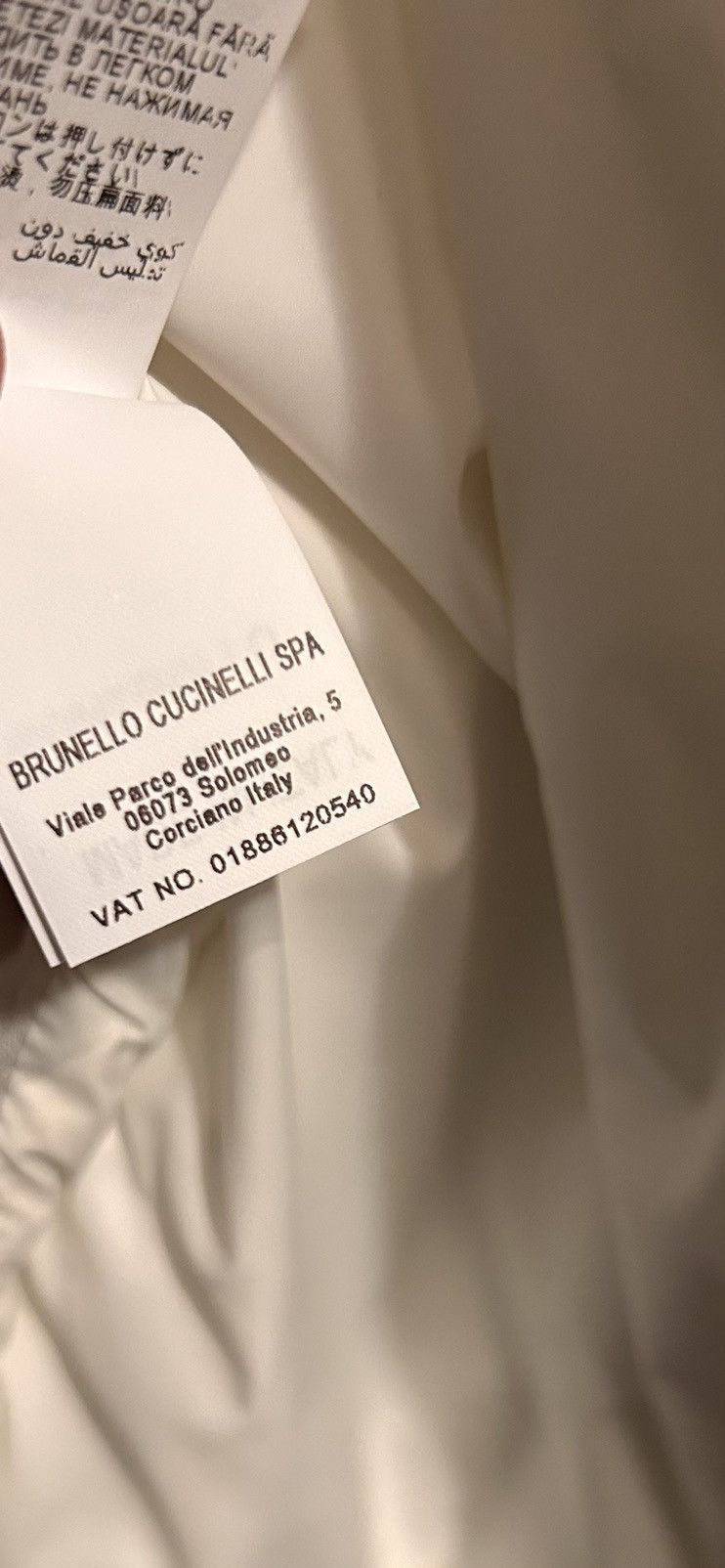 Brunello Cucinelli Nylon down vest White corduroy vest new missing hoodie Size M / US 6-8 / IT 42-44 - 9 Thumbnail