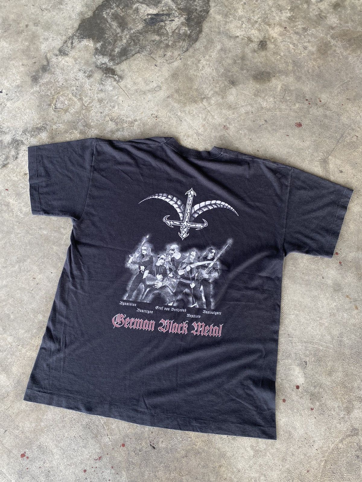 Band Tees × Japanese Brand × Vintage Mystic Circle “Black Metal” 90s Size US XL / EU 56 / 4 - 2 Thumbnail