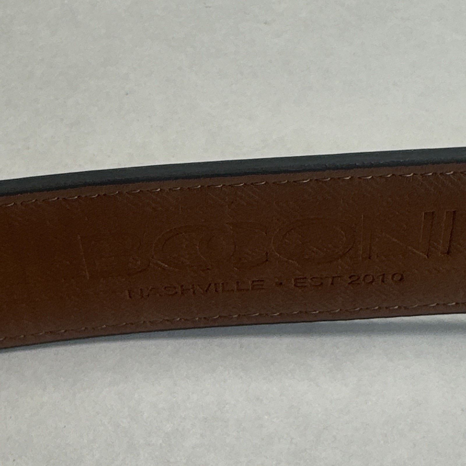 & Other Stories Men's BOCONI Dress Belt Black Leather Nashville Size 44/110 Size 44 - 5 Thumbnail