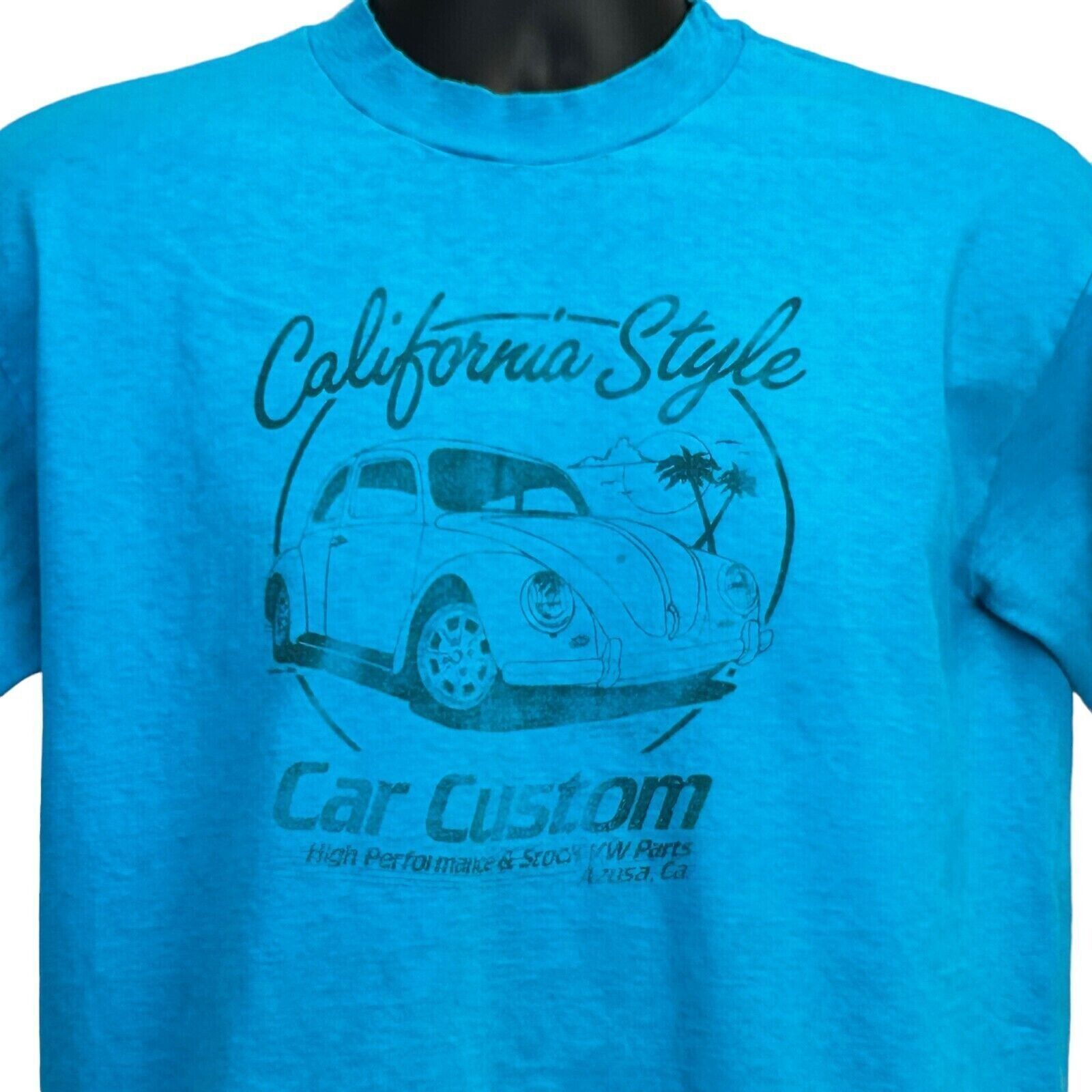 Hanes Vintage 80s Volkswagen Beetle Car Custom T Shirt VW L Large Size US L / EU 52-54 / 3 - 1 Thumbnail