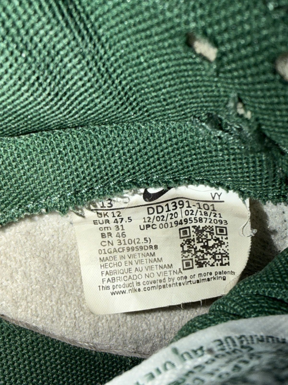 Nike Nike Dunk Low Michigan State Size US 13 / EU 46 - 2 Thumbnail