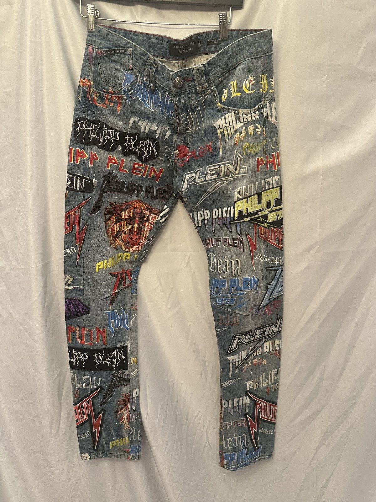 Philipp Plein Philipp Plein Patchwork Denim Size US 32 / EU 48 - 1 Thumbnail
