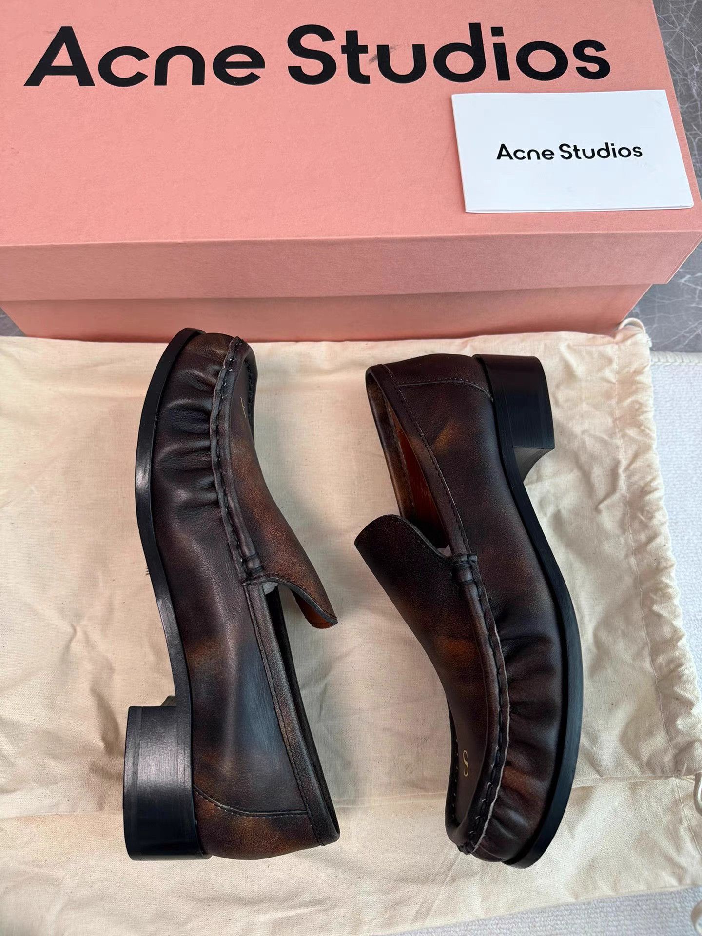 Acne Studios Acne Studios Ruched Leather Loafers K6 Size US 5 / IT 35 - 7 Thumbnail