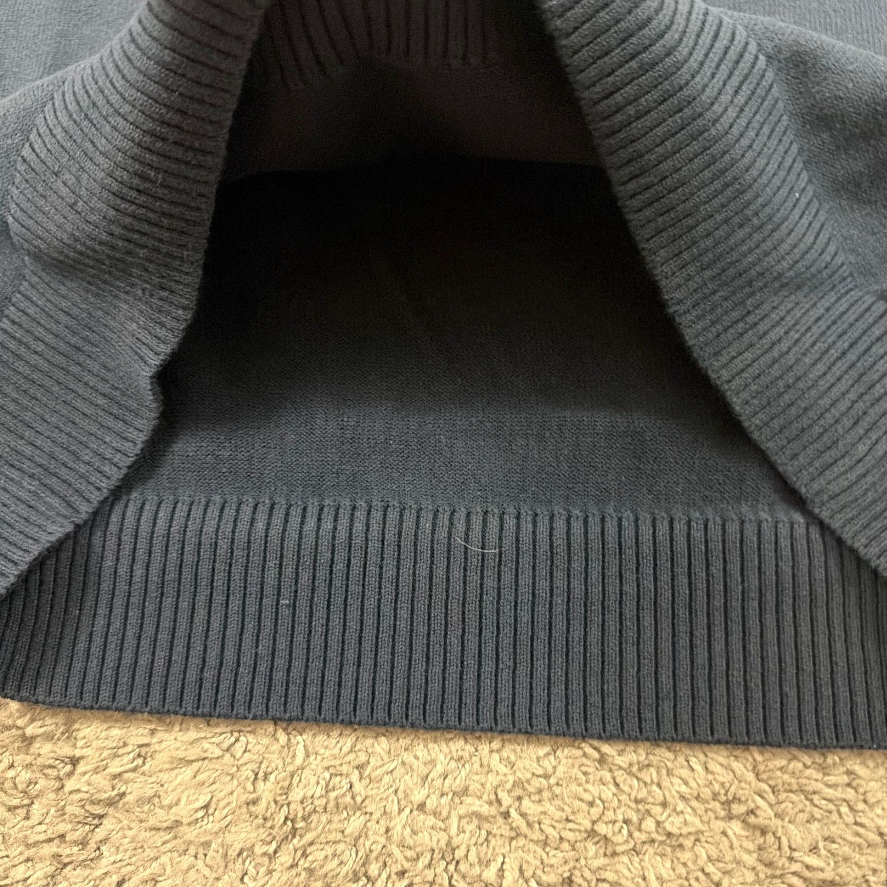 J.Crew VINTAGE J.CREW Sweater Mens L Blue Knit 1/4 Zip Pullover Long Sleeve 100% Cotton Warmth Size US L / EU 52-54 / 3 - 3 Thumbnail