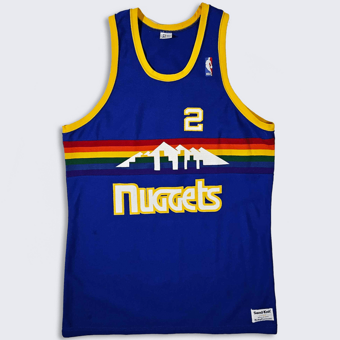 Vintage Denver Nuggets 80s Alex English Sand Knit Basketball Jersey ...