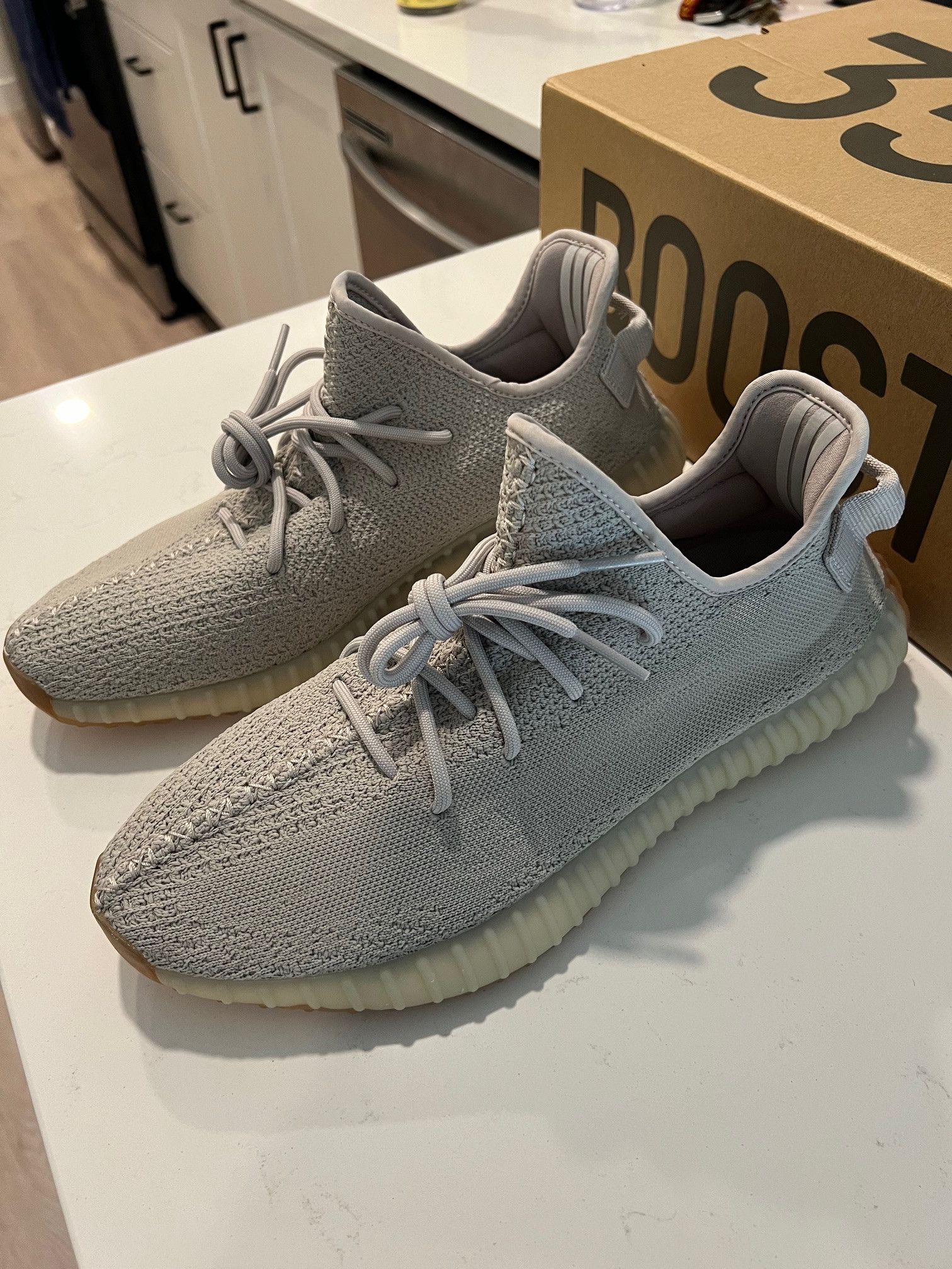 Adidas × Kanye West Yeezy Boost 350 V2 - Sesame Size US 12 / EU 45 - 7 Thumbnail