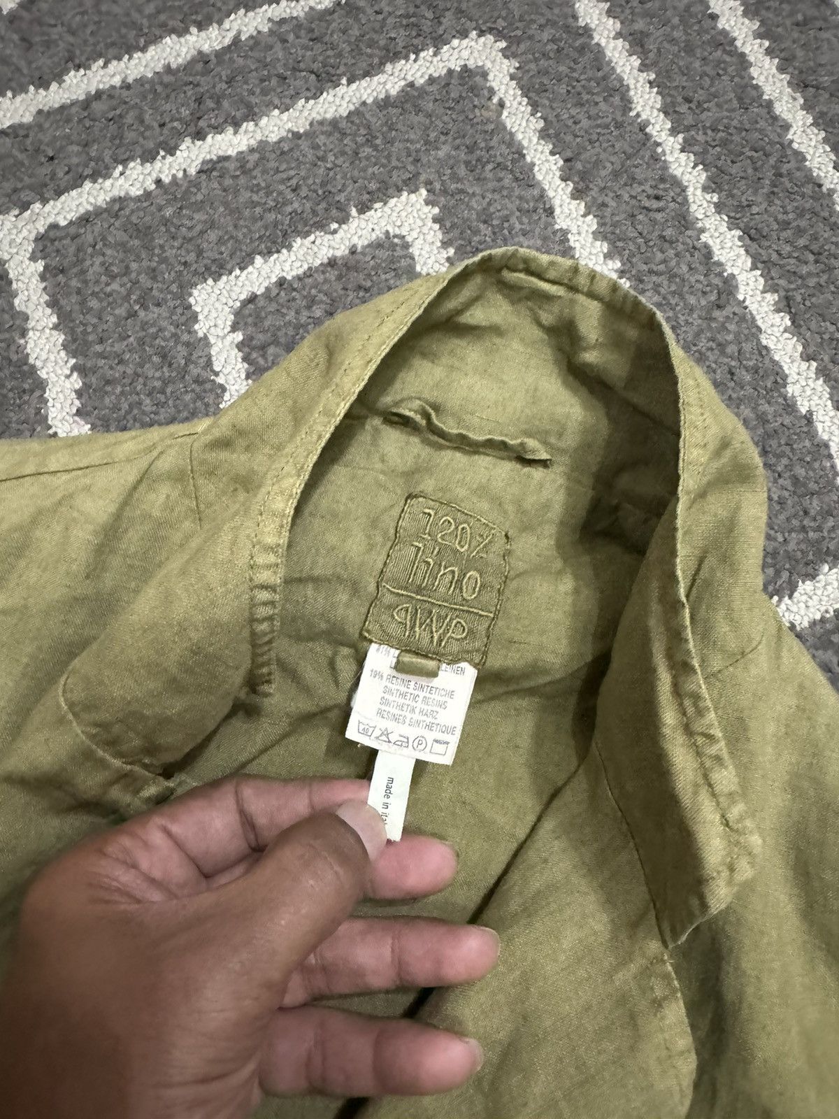 Designer LINO PWP 100% LINEN JACKET Size US S / EU 44-46 / 1 - 2 Thumbnail