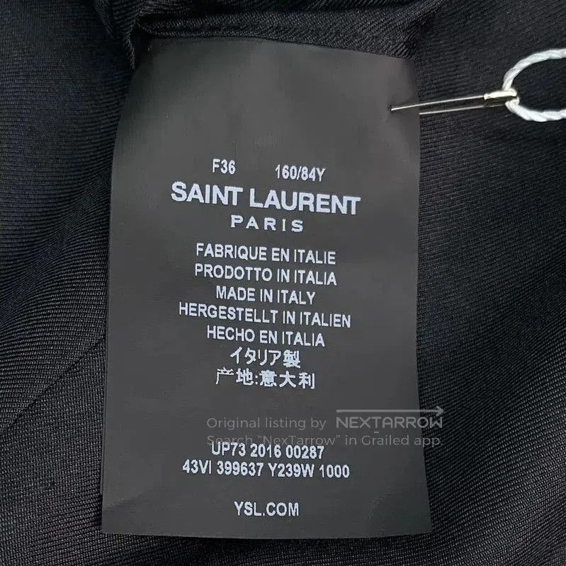 Yves Saint Laurent Saint Laurent Black Wool Women's Jacket . Size XS / US 0-2 / IT 36-38 - 6 Thumbnail