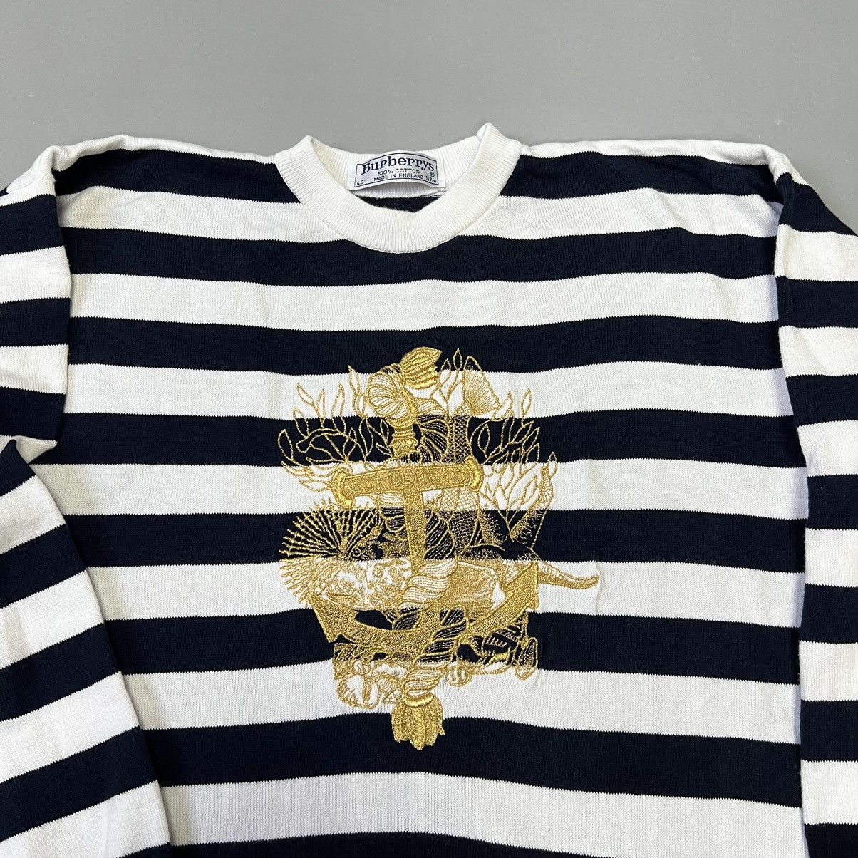 Burberry × Vintage Burberrys Vintage sweater Anchor ⚓️ logo Size US S / EU 44-46 / 1 - 7 Thumbnail