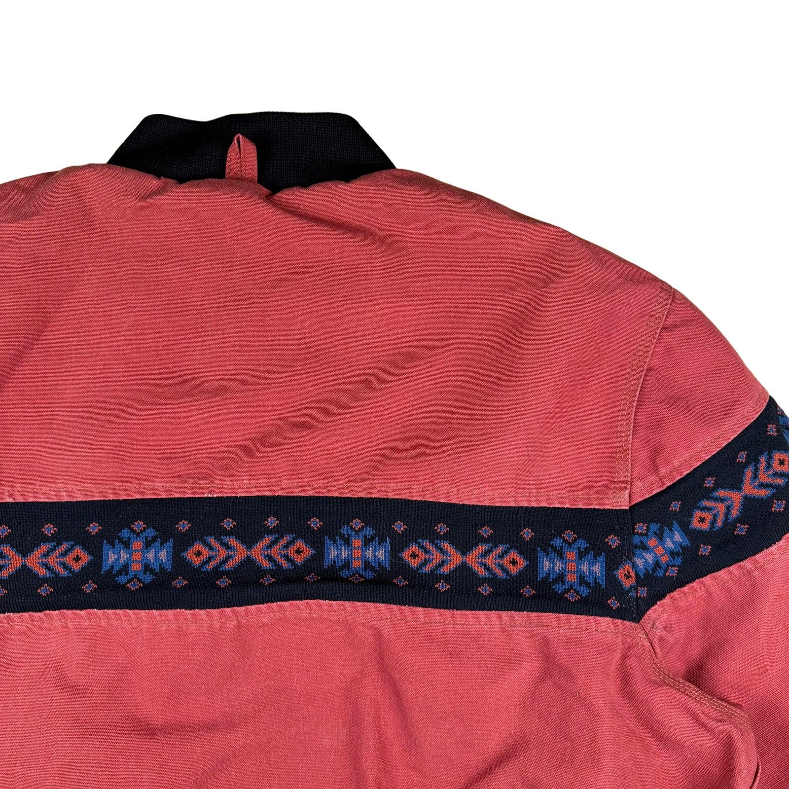 Carhartt Vintage 1994 Carhartt Aztec JR0456 Red Bomber Jacket XXL Size US XXL / EU 58 / 5 - 5 Thumbnail