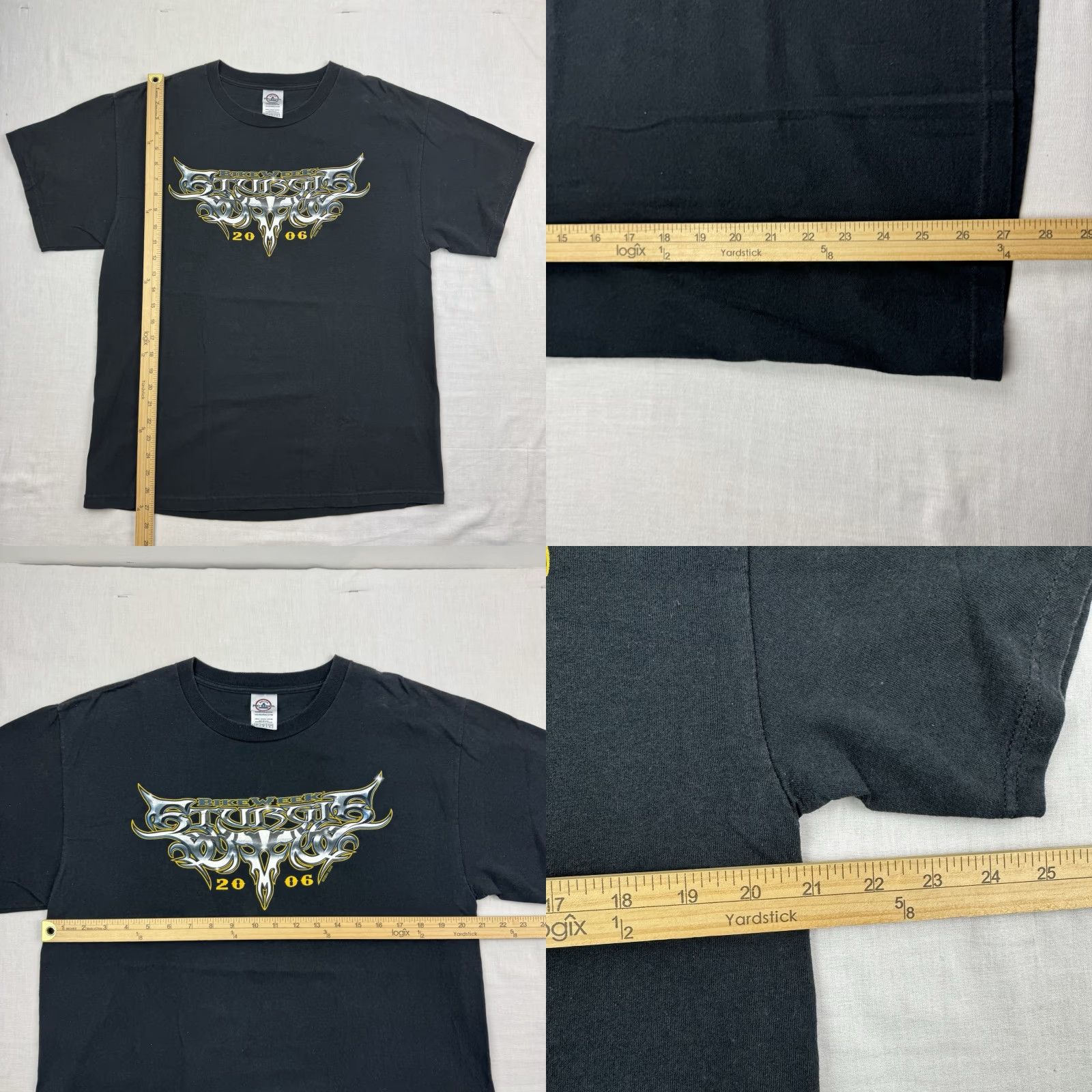 Delta VINTAGE Sturgis 2006 T Shirt Adult Large Dragons Flames Biker Punk Hipster Y2K Shirt Mens Black Crew Neck Short Sleeve Delta Regular Size L Size US L / EU 52-54 / 3 - 8 Thumbnail
