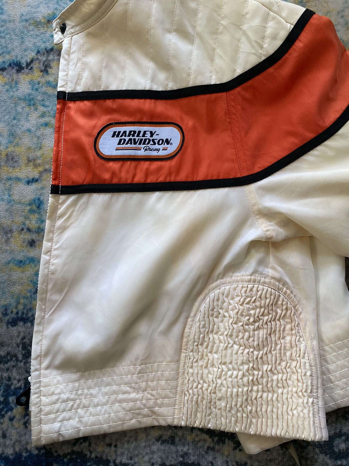 Harley Davidson × Vintage Vintage Harley Davidson Nylon Racing Biker Jacket Size M / US 6-8 / IT 42-44 - 6 Thumbnail