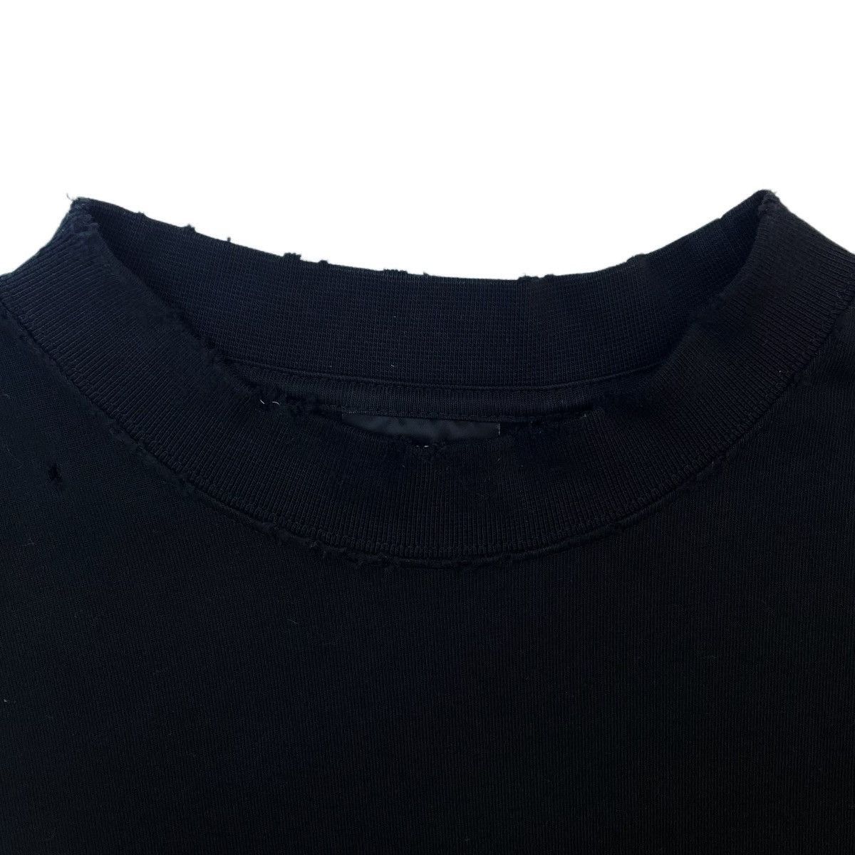 Balenciaga Black Short-Sleeve Shirt with Distressed Details Size US S / EU 44-46 / 1 - 5 Thumbnail