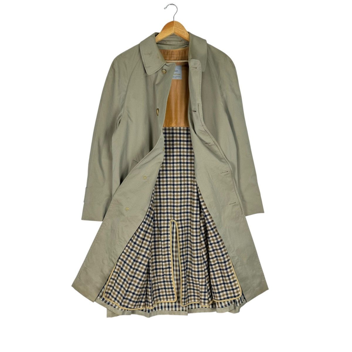 Aquascutum ⚡️AQUASCUTUM ENGLAND NOVA CHECKED OVERCOAT JACKET Size US L / EU 52-54 / 3 - 8 Thumbnail