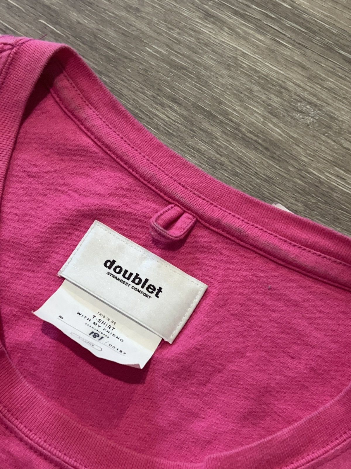 Doublet Doublet Pink “Forever My Friend” Teddy T-Shirt Size US XL / EU 56 / 4 - 7 Thumbnail