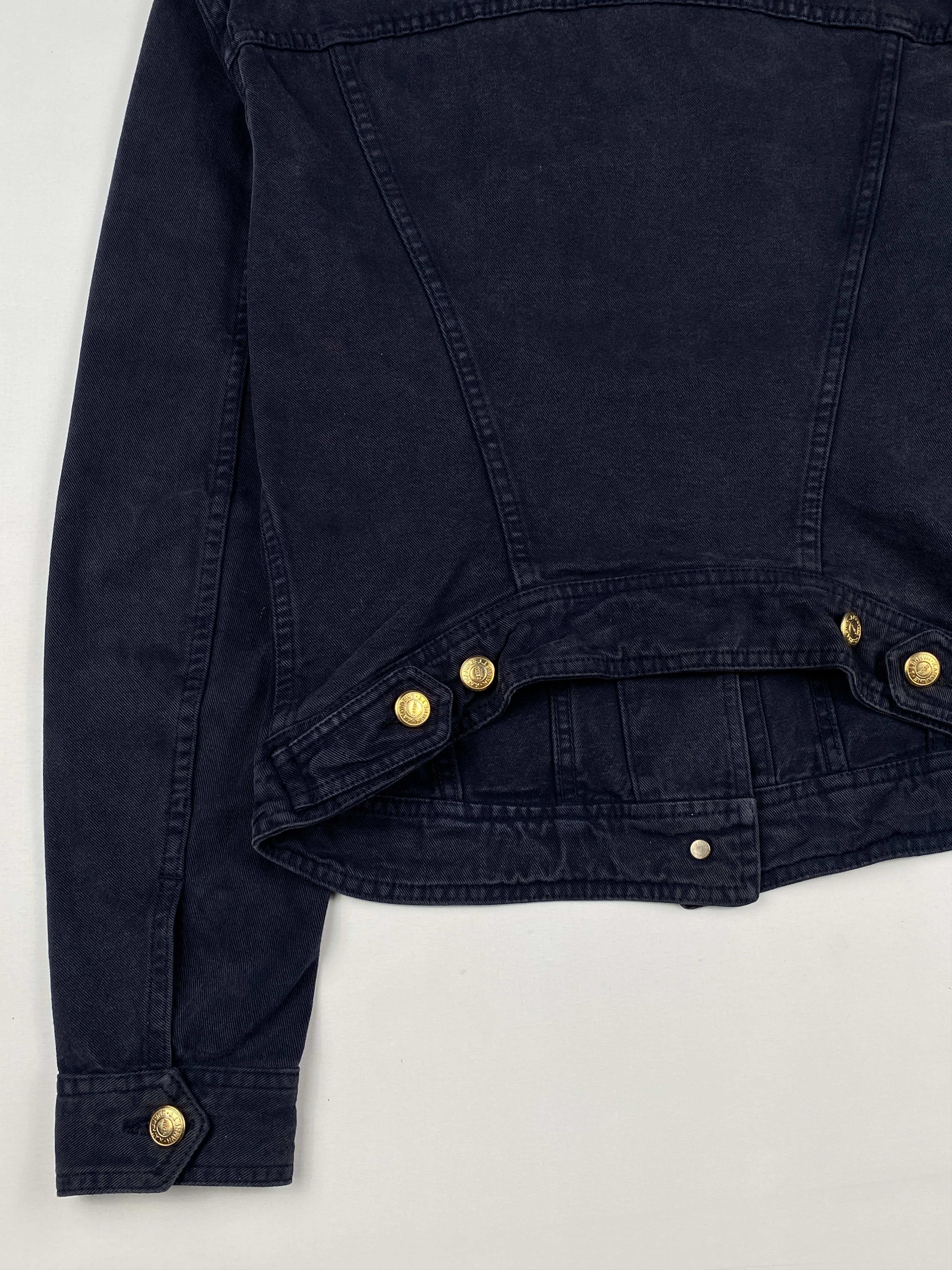Katharine Hamnett London Gold Tone Buttons Denim Jacket Size S / US 4 / IT 40 - 13 Thumbnail