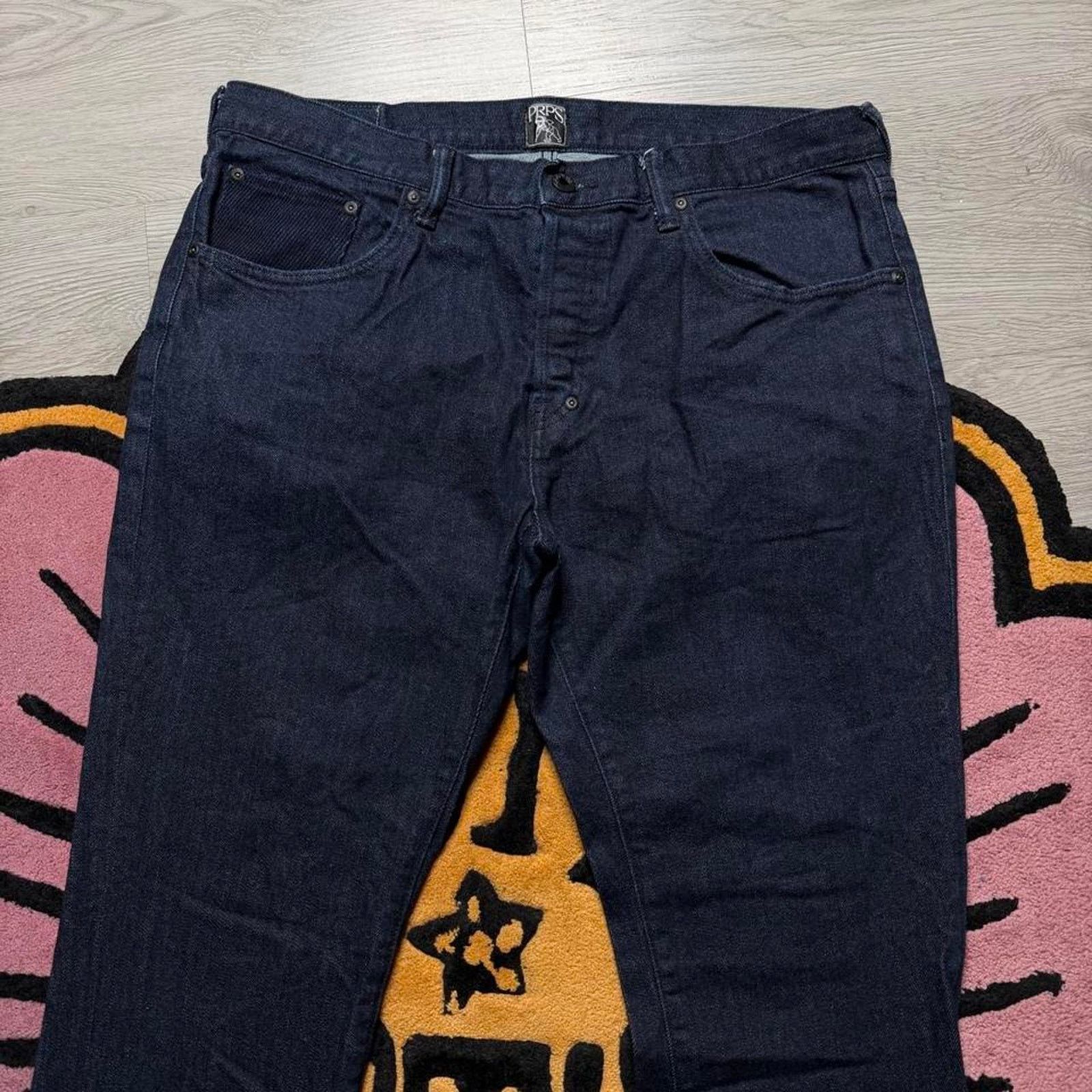 Prps PRPS Demon Slim Straight Denim Jeans Size 36 Dark Blue Size US 36 / EU 52 - 2 Thumbnail