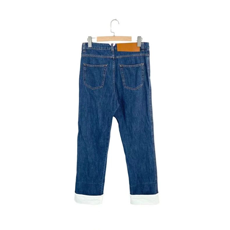 Loewe LOEWE Patch straight jeans with water-washed old jeans Size 24" / US 00 / IT 34 - 2 Thumbnail