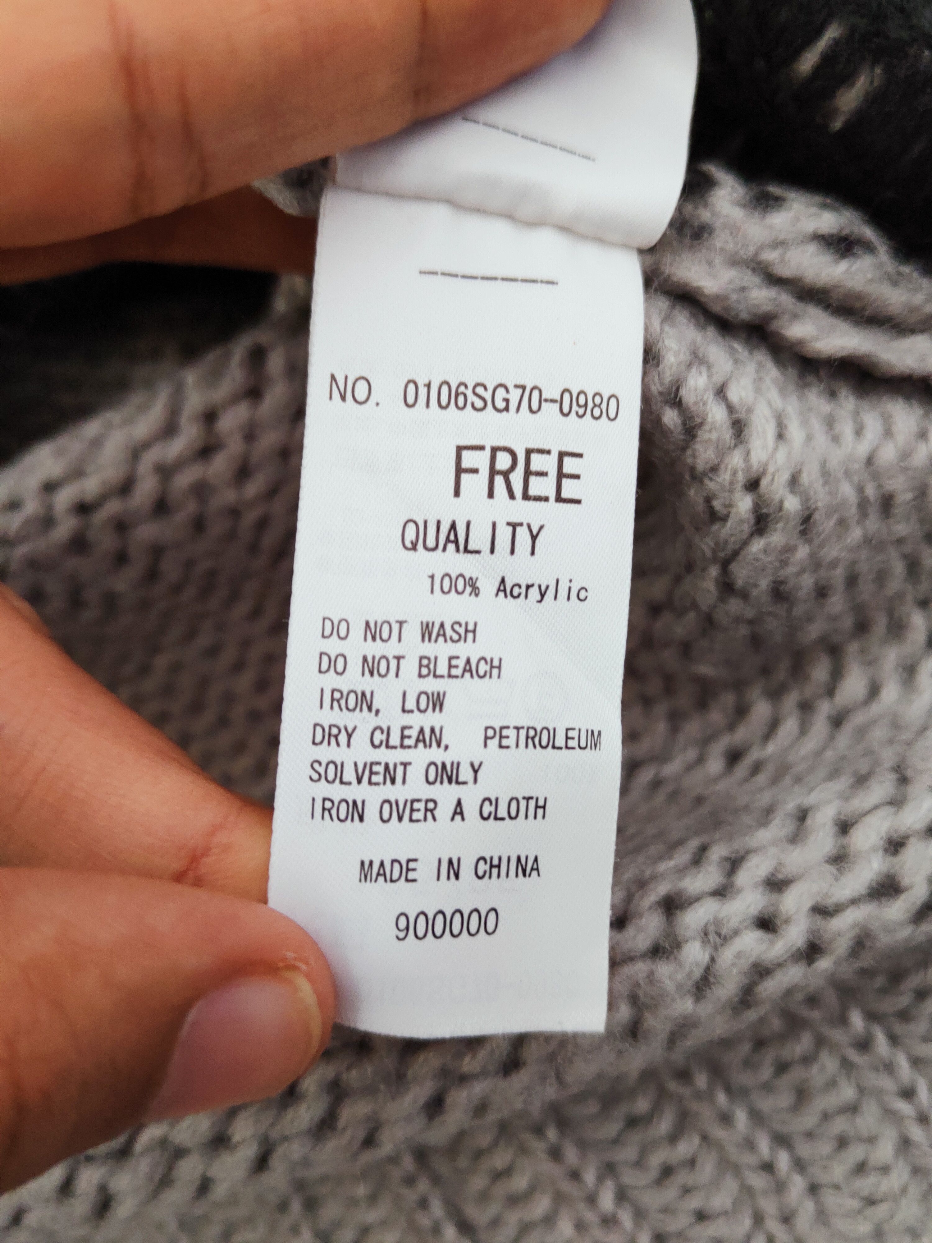 Japanese Brand DL Moussy Gray Knitwear Sweatshirts #W742 Size M / US 6-8 / IT 42-44 - 10 Thumbnail