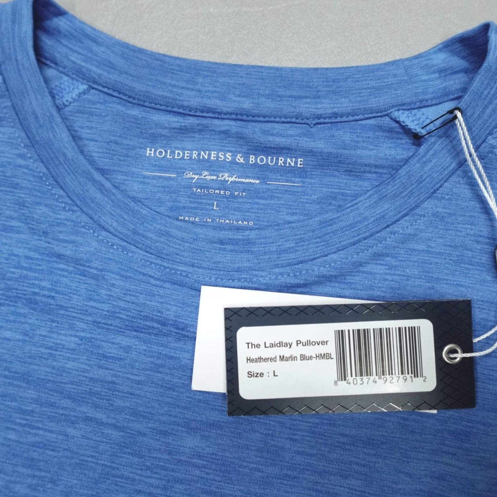Vintage Holderness & Bourne Laidlay Golf Pullover Mens L Tailored Blue Marlin Clearance? Size US L / EU 52-54 / 3 - 3 Thumbnail