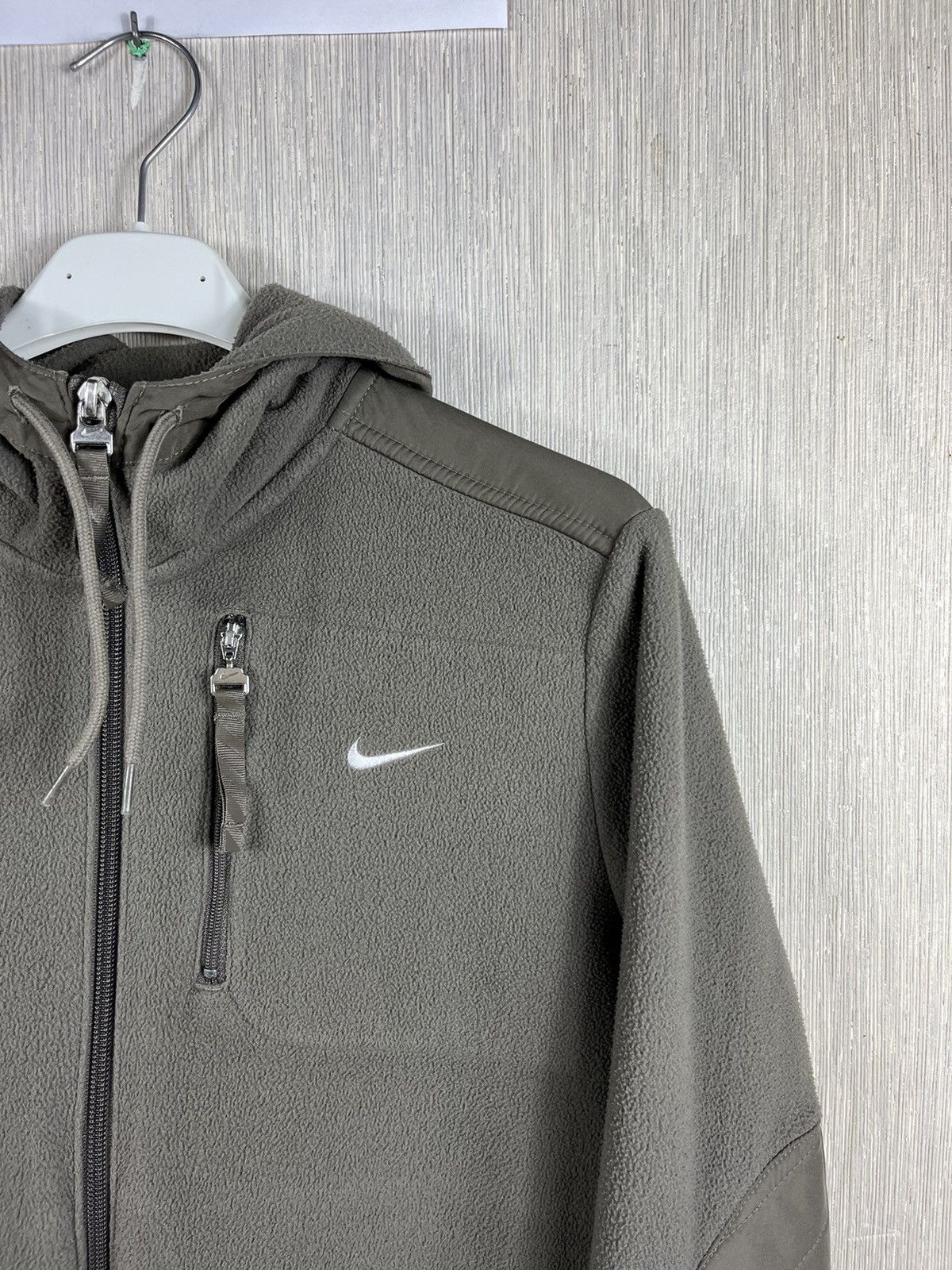 Nike × Vintage Vintage Nike y2k zip ninja fleece sherpa sweatshirt hoodie Size S / US 4 / IT 40 - 3 Thumbnail