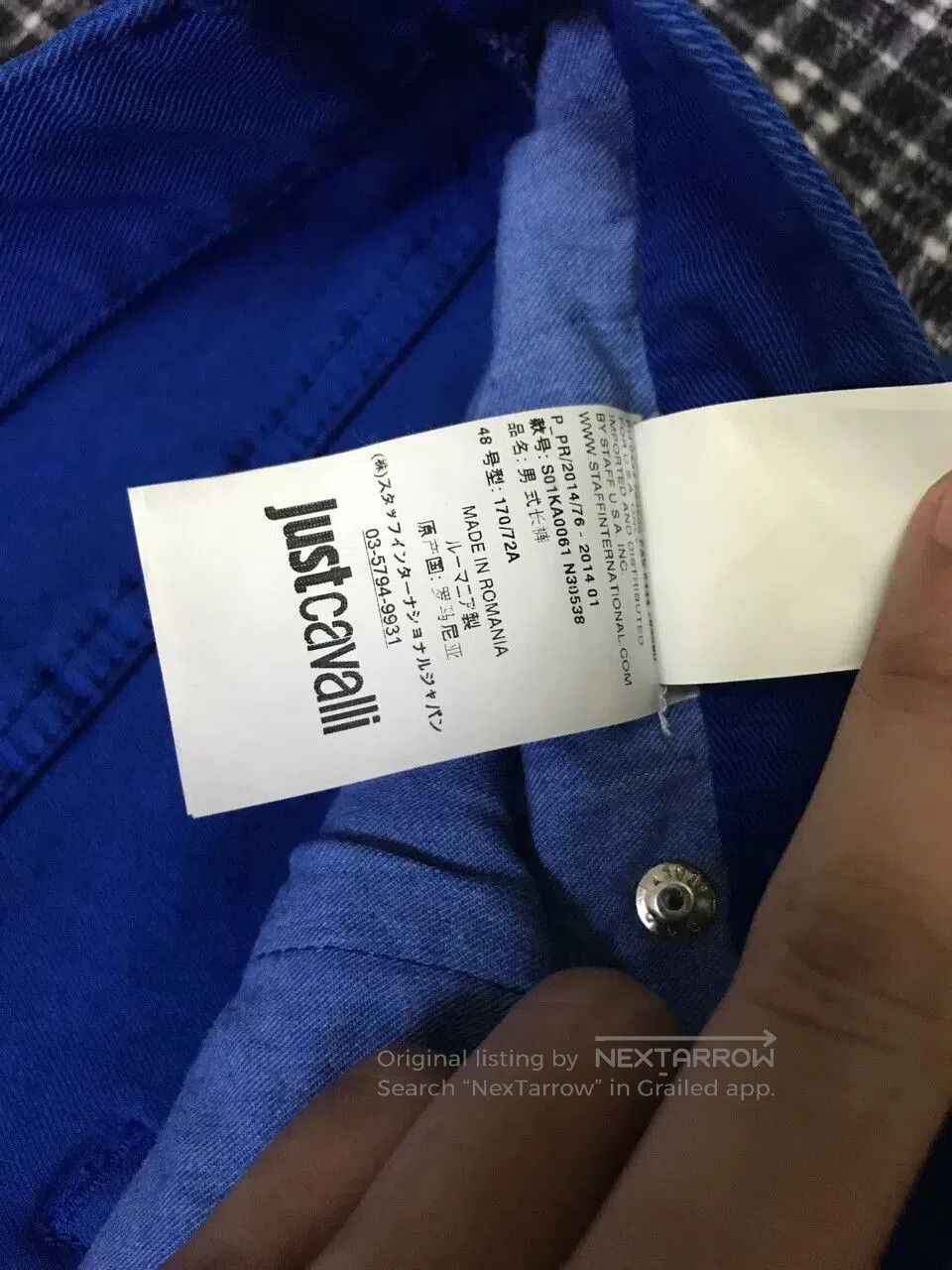 Just Cavalli Just Cavalli Blue Washed Biker Jeans. Size US 32 / EU 48 - 6 Thumbnail