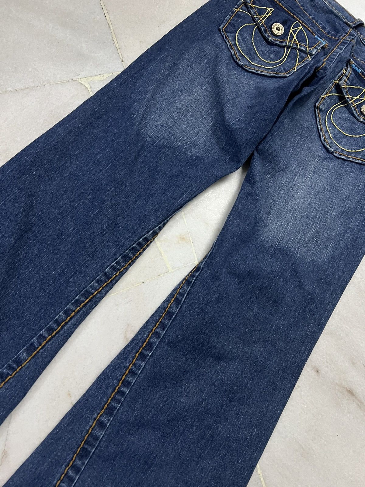 True Religion 💥Flare💥Twist Leg True Religion Billy Giant Big T Jeans Size US 34 / EU 50 - 15 Thumbnail