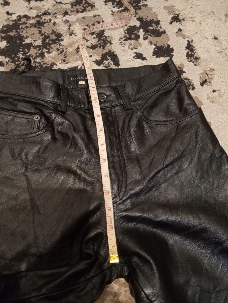 Japanese Brand Vintage Tesoro Mio Leather Pants Size US 27 - 10 Thumbnail
