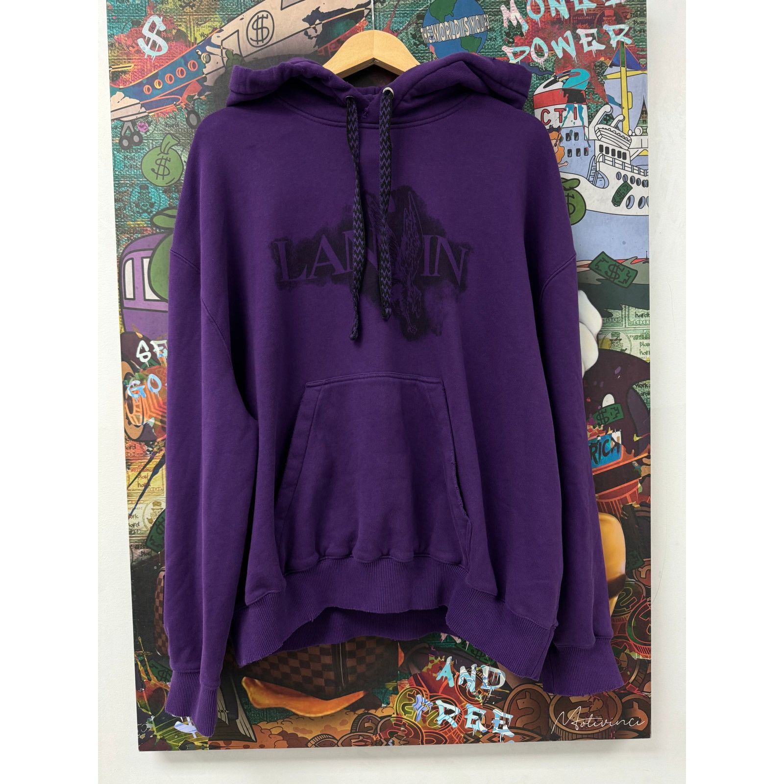 Lanvin Lanvin Hoodie Purple Used Small (Fits Big) Size US S / EU 44-46 / 1 - 1 Thumbnail
