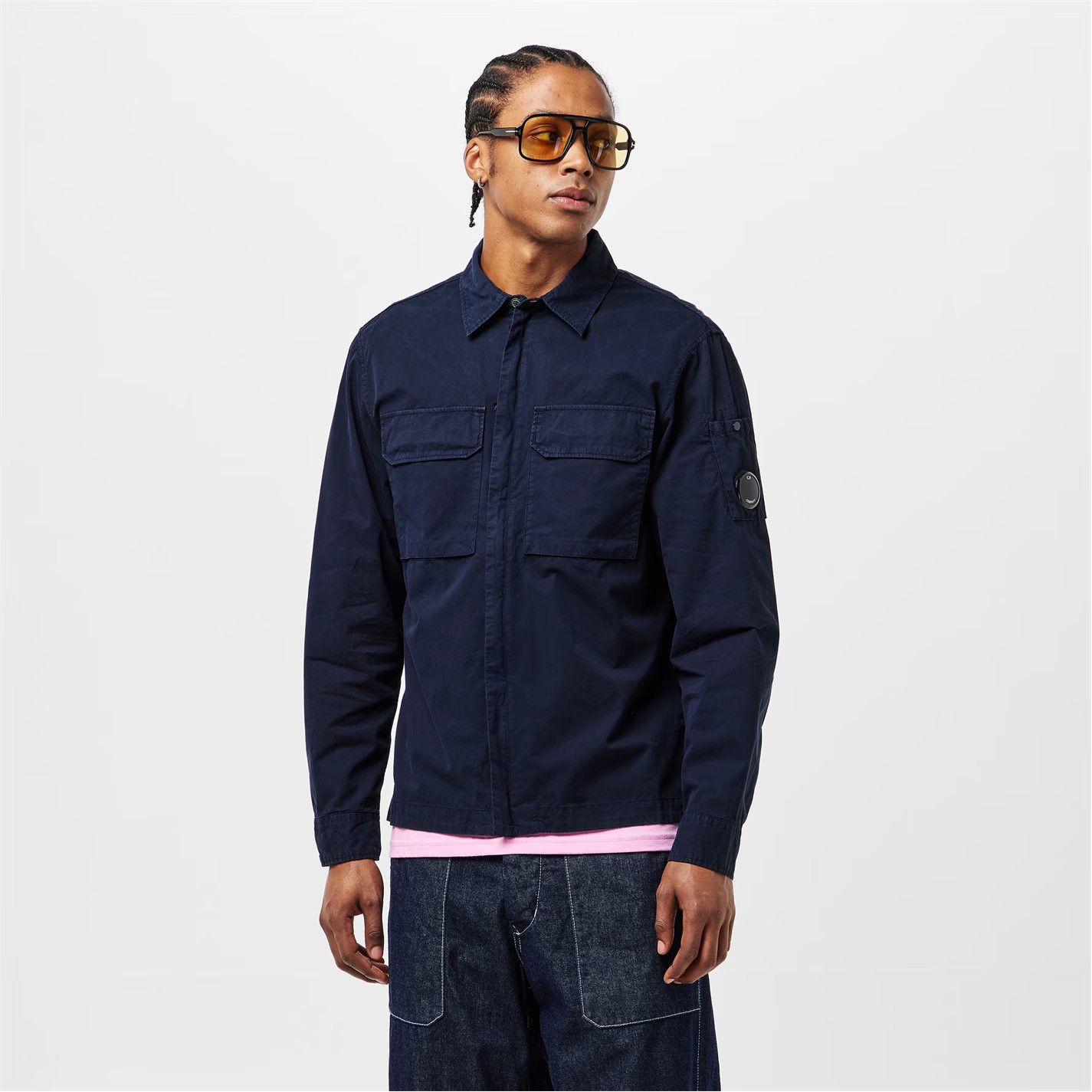 C.P. Company o1g2r1mq0426 Gabard Overshirt in Blue Size US XL / EU 56 / 4 - 4 Thumbnail