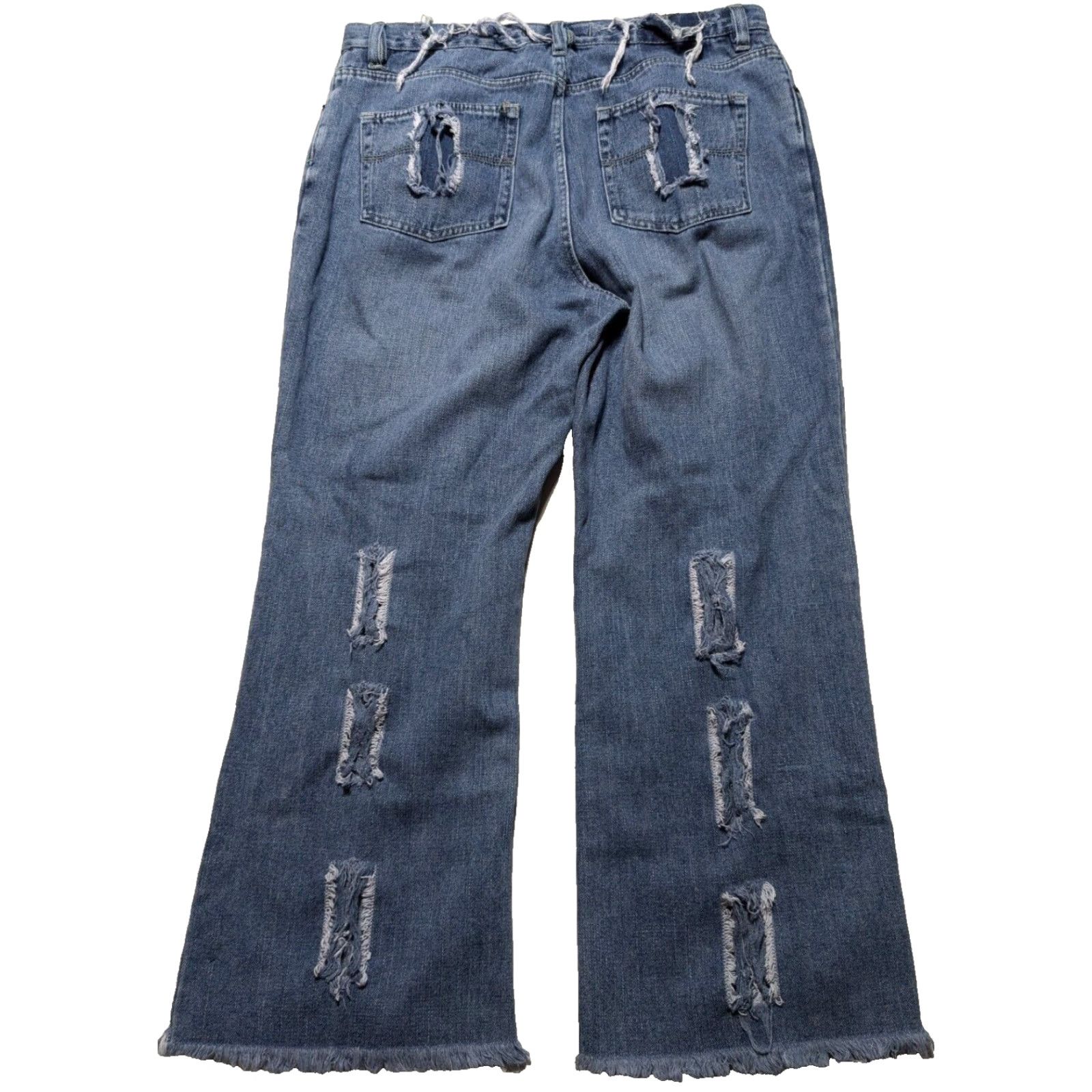 Express EXPRESS QUINCE 36X30 Distressed Denim Blue Jeans Shirt? Lounge? Size US 36 / EU 52 - 3 Thumbnail