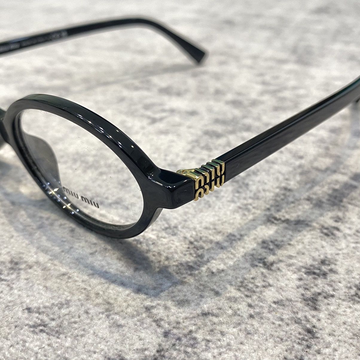 Miu Miu MIU MIU MU 01XV 1AB101 Eyewear BLACK Size ONE SIZE - 2 Thumbnail